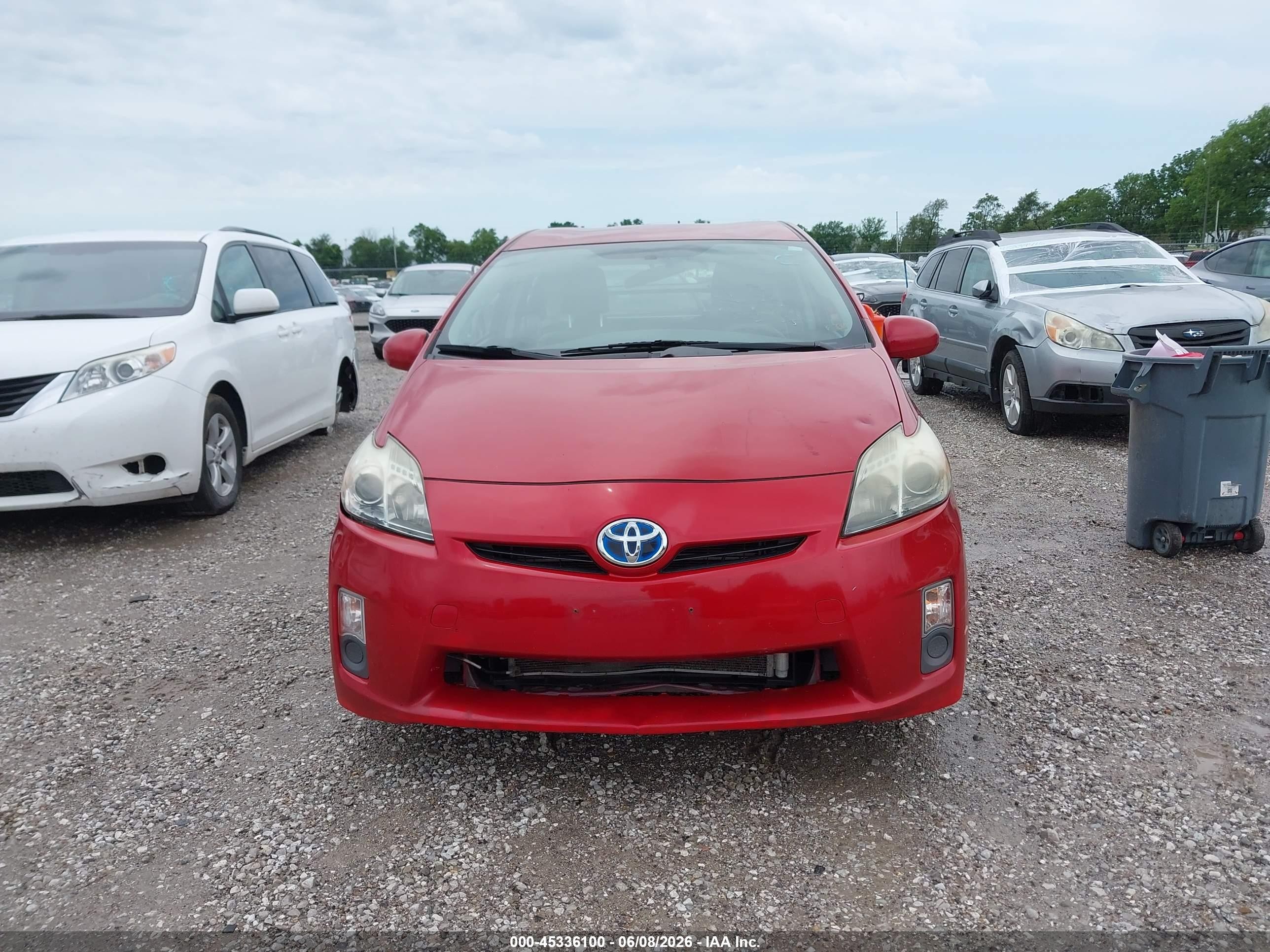 2011 Toyota Prius Three Red vin: JTDKN3DU4B5367594