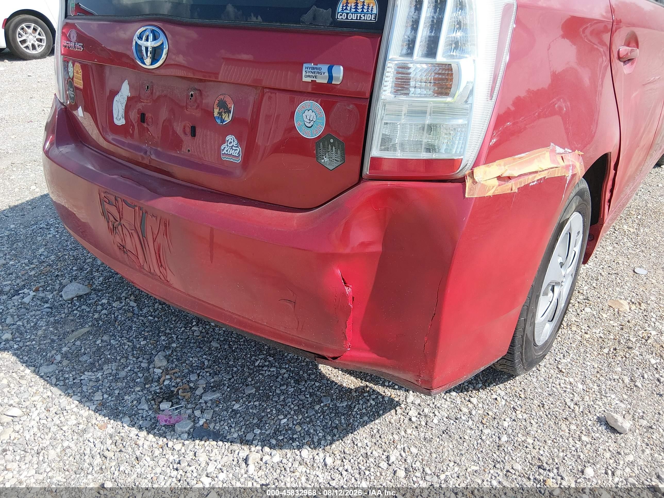 2011 Toyota Prius   Red vin: JTDKN3DU4B5367594
