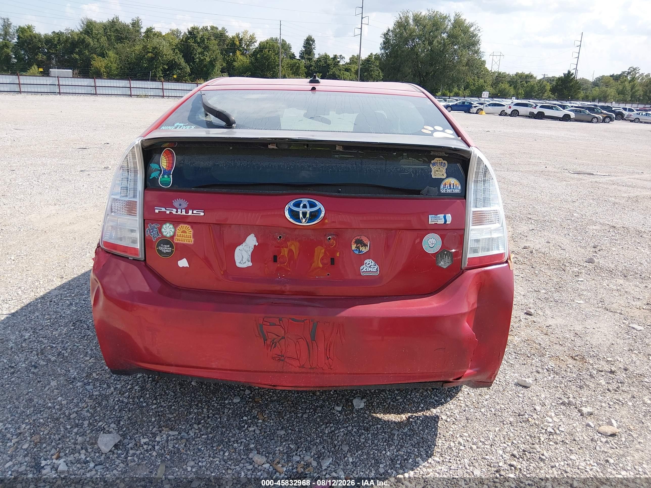 2011 Toyota Prius   Red vin: JTDKN3DU4B5367594