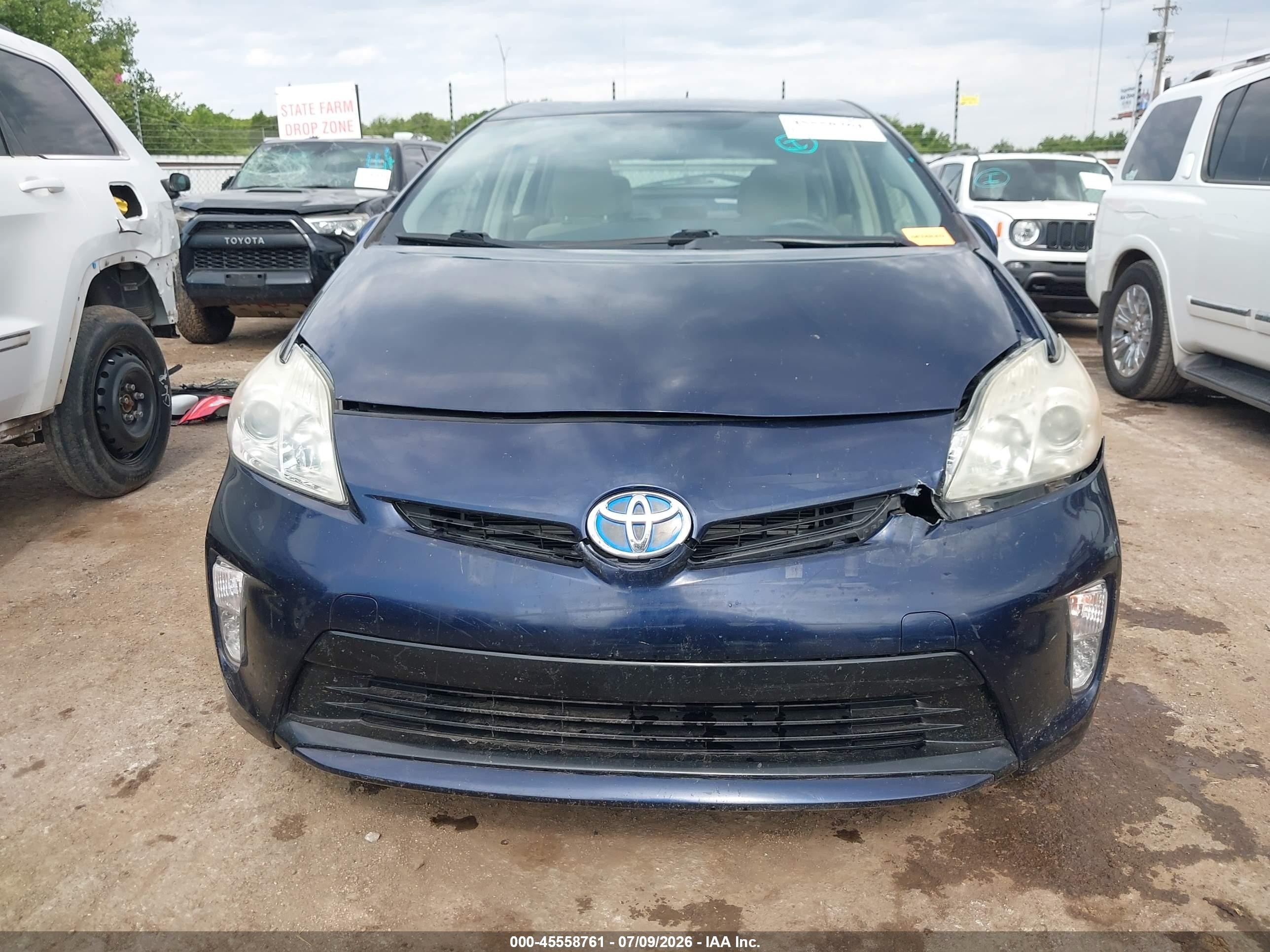 2012 Toyota Prius Two Blue vin: JTDKN3DU4C0335601
