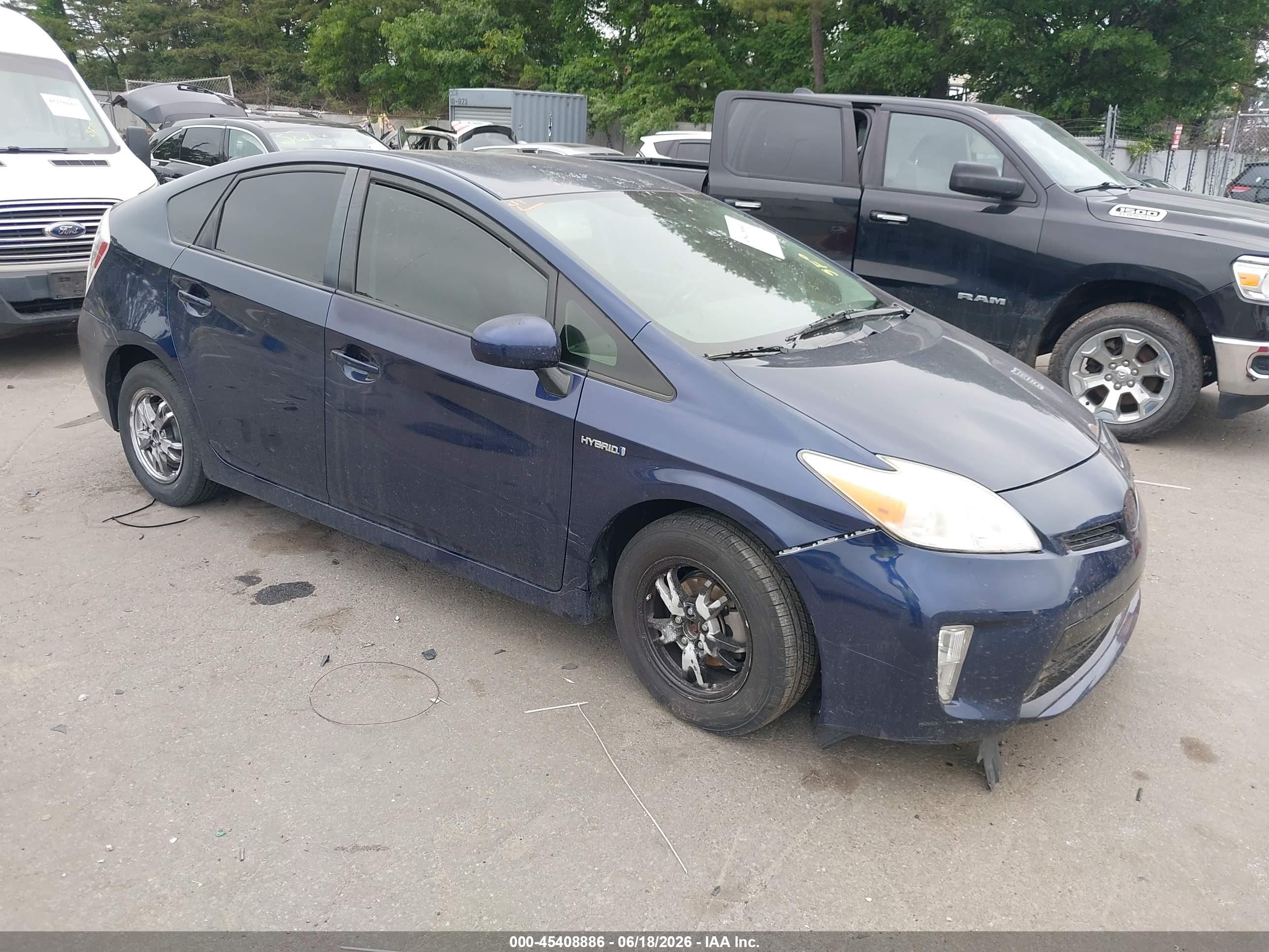 2012 Toyota Prius   Dark Blue vin: JTDKN3DU4C1491664