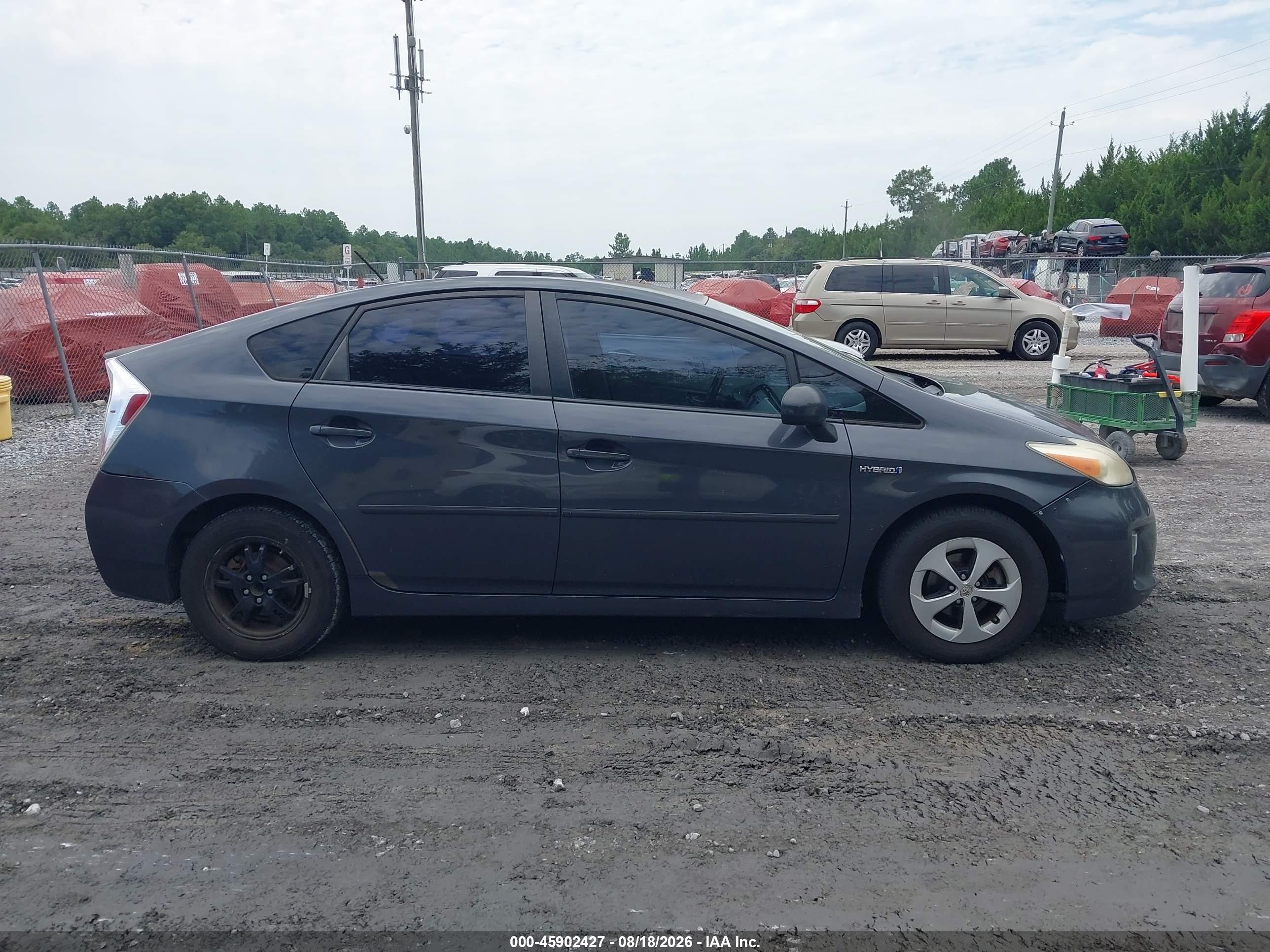 2012 Toyota Prius Four Gray vin: JTDKN3DU4C1537008
