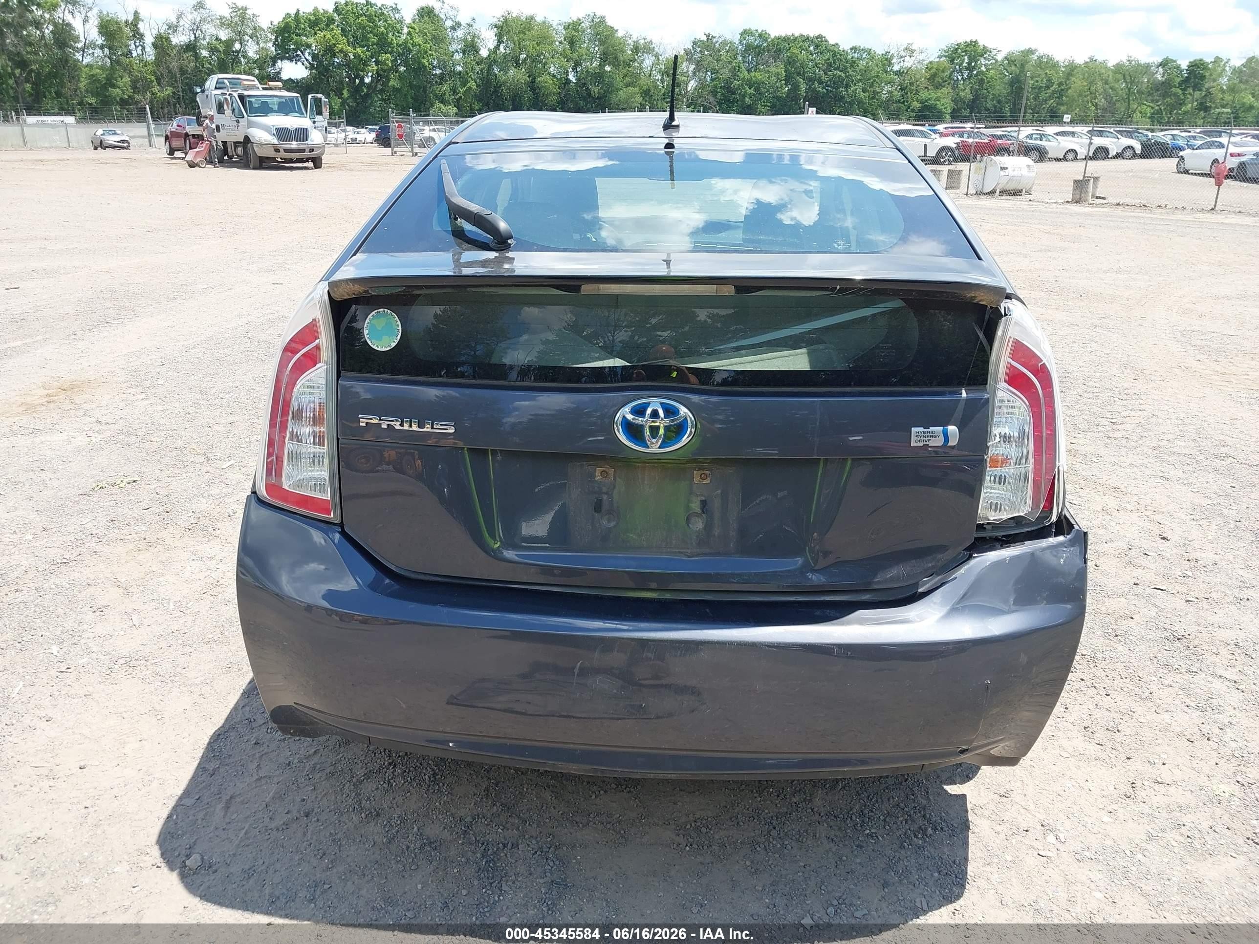 2012 Toyota Prius Two Gray vin: JTDKN3DU4C1575905