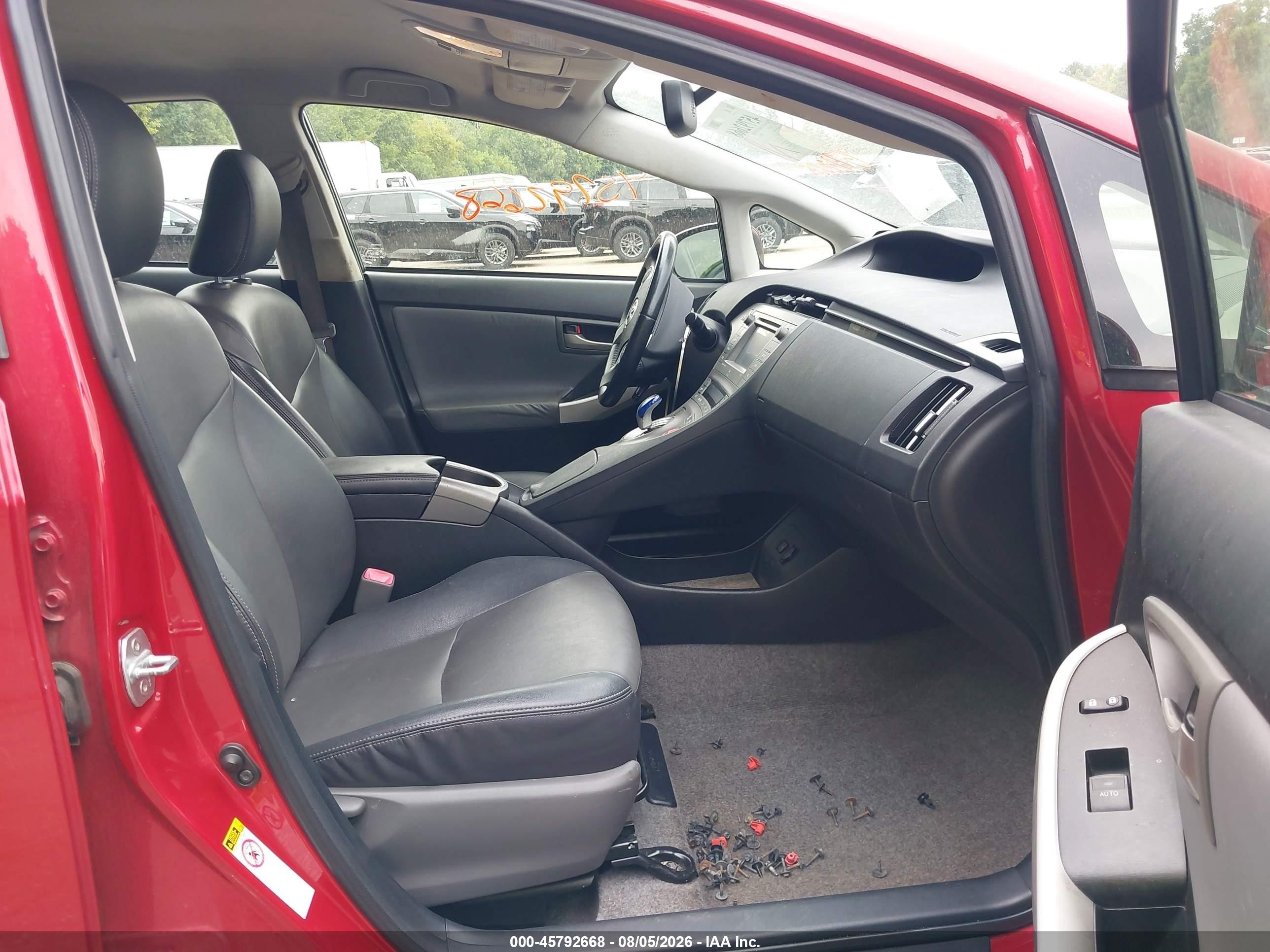 2012 Toyota Prius Four Red vin: JTDKN3DU4C5400840