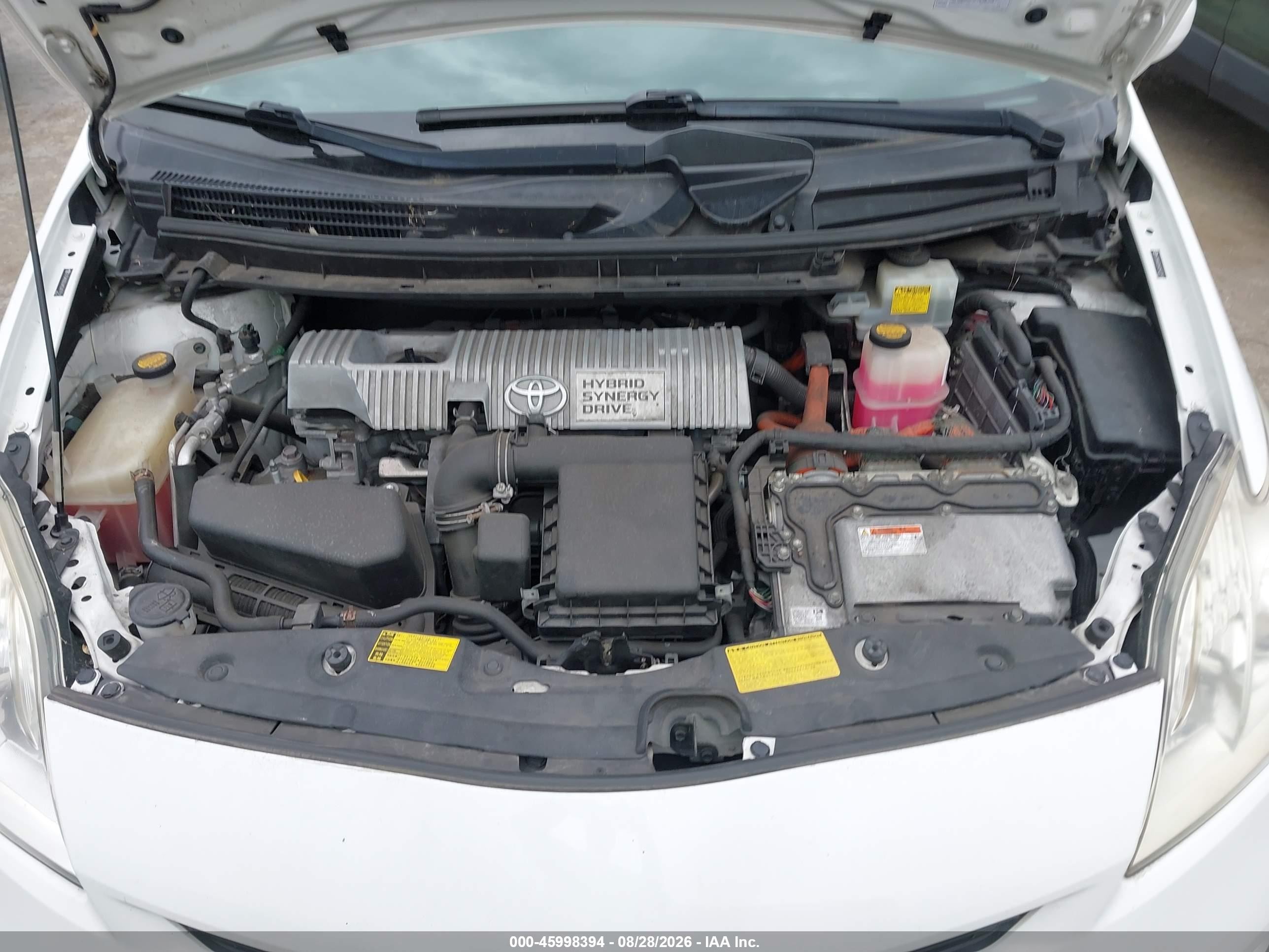 2012 Toyota Prius Three White vin: JTDKN3DU4C5477515