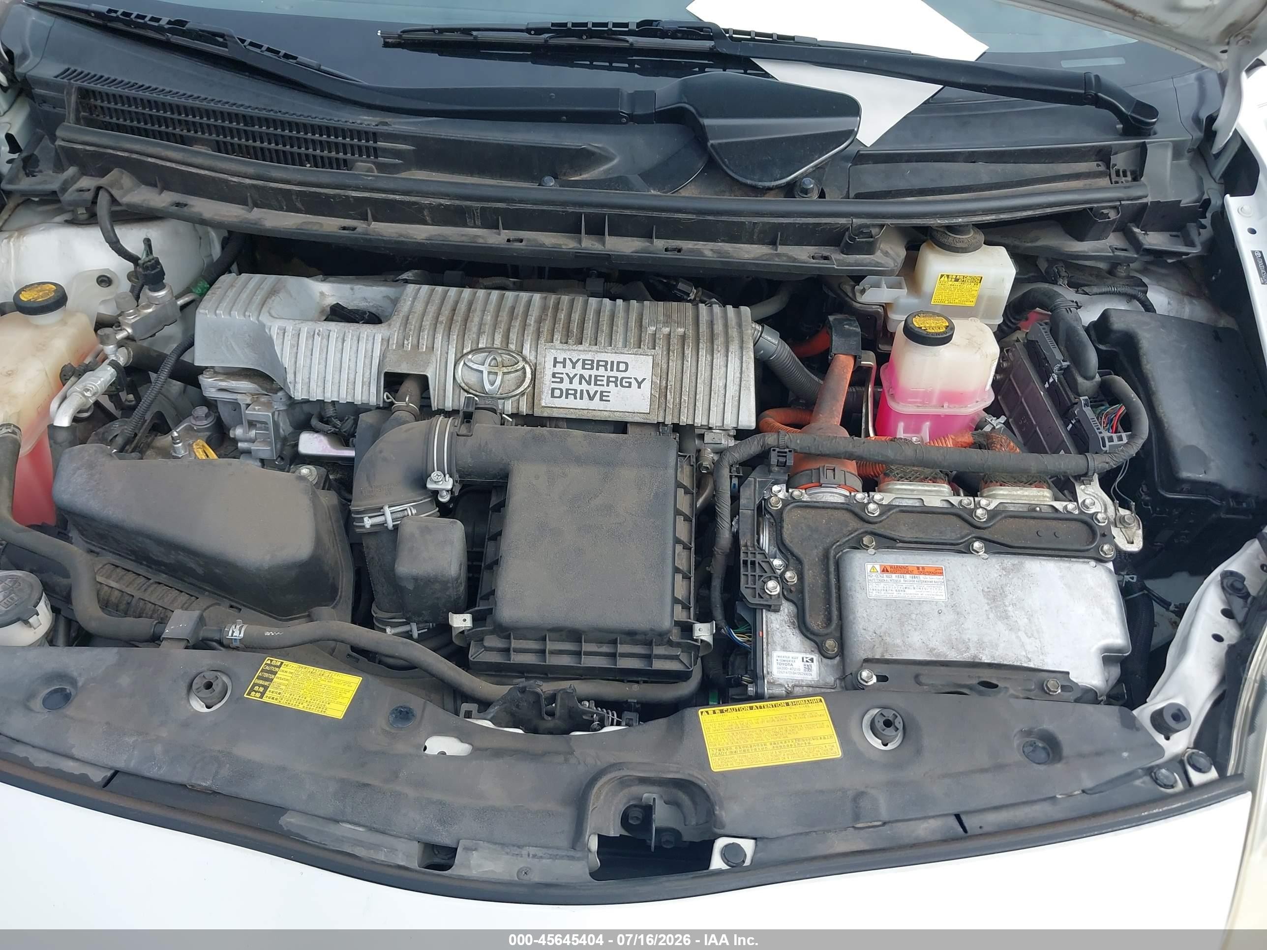 2012 Toyota Prius Two Белый vin: JTDKN3DU4C5503496