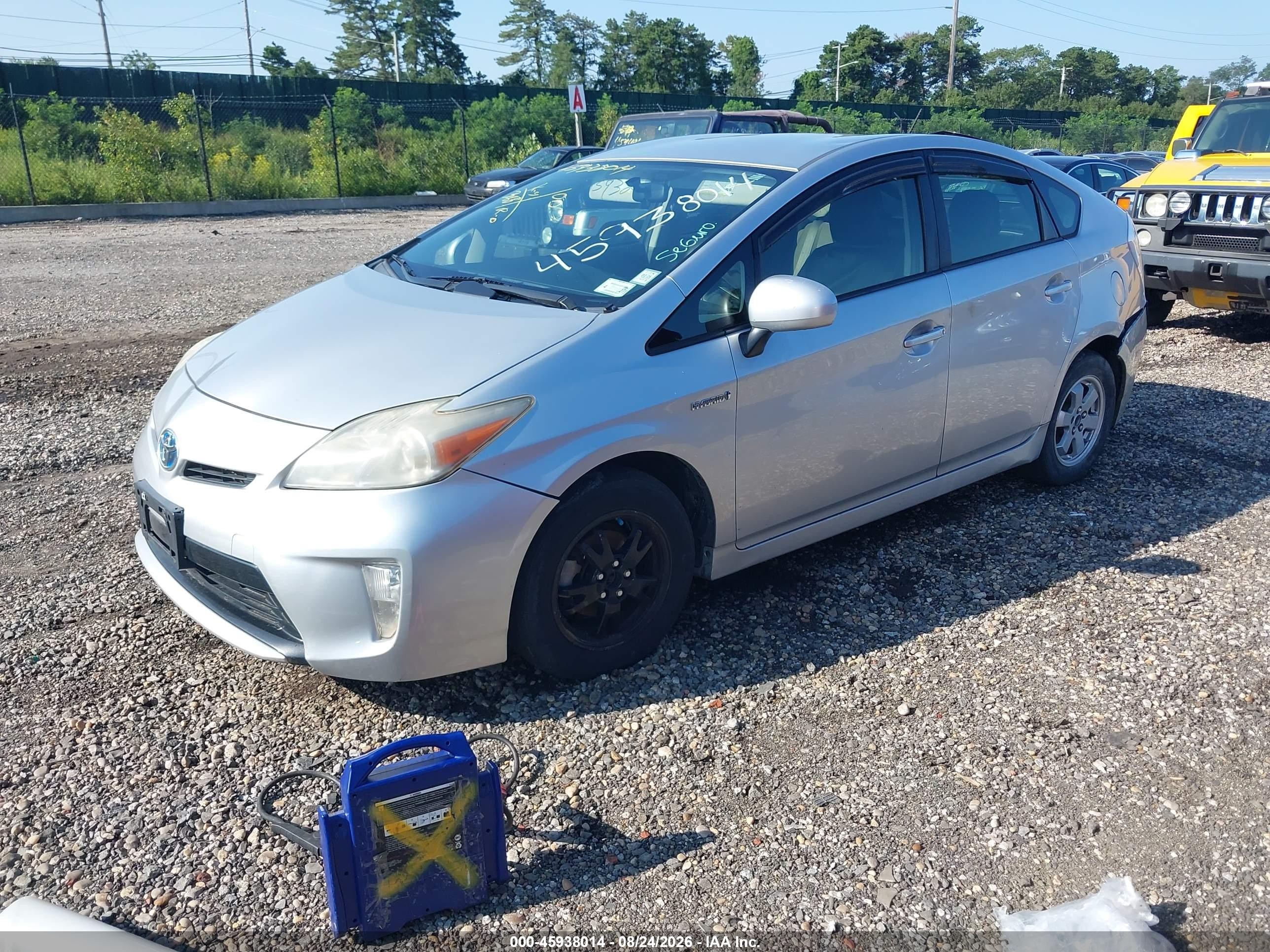 2012 Toyota Prius Two Silver vin: JTDKN3DU4C5537809