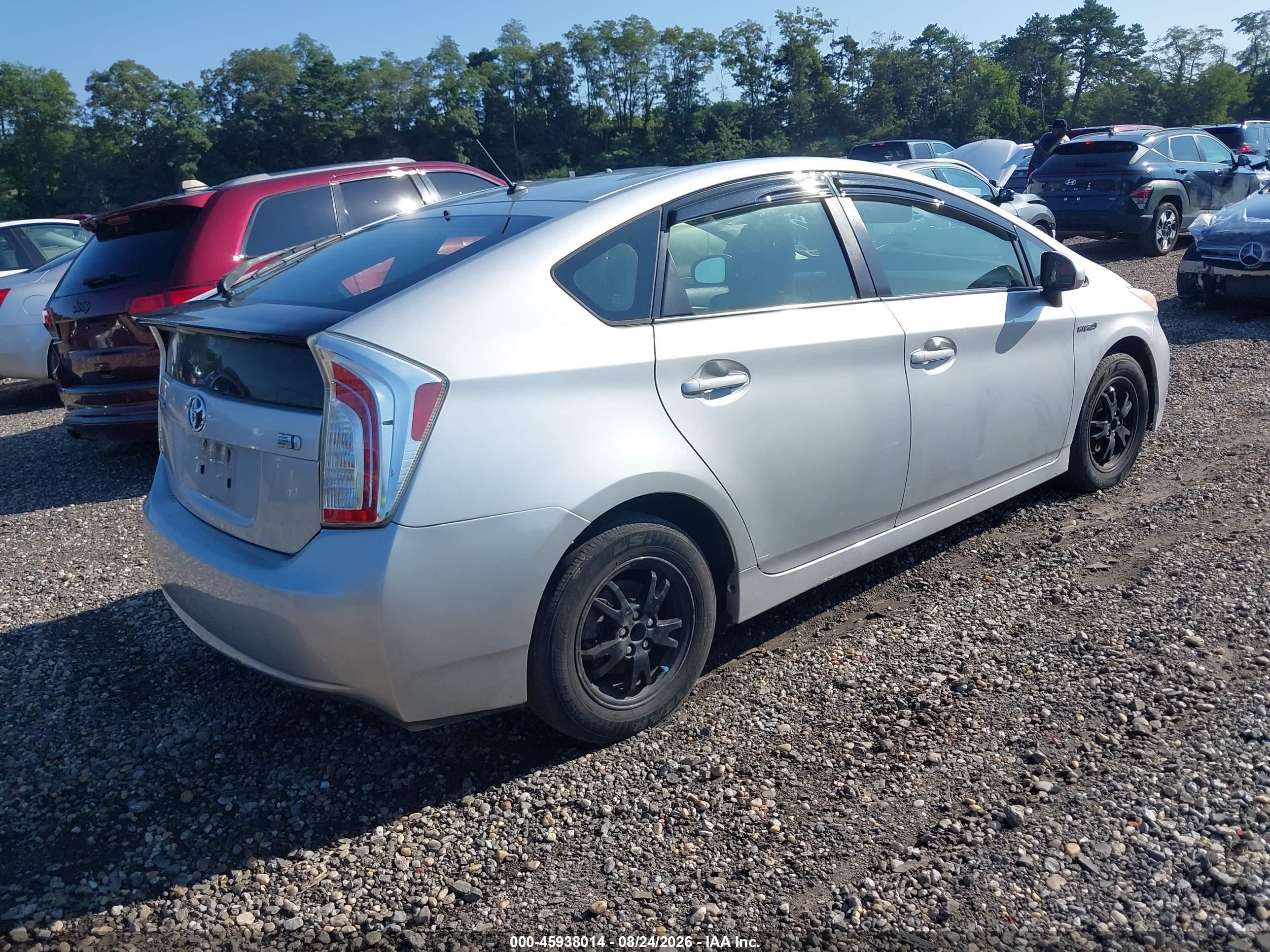 2012 Toyota Prius Two Silver vin: JTDKN3DU4C5537809