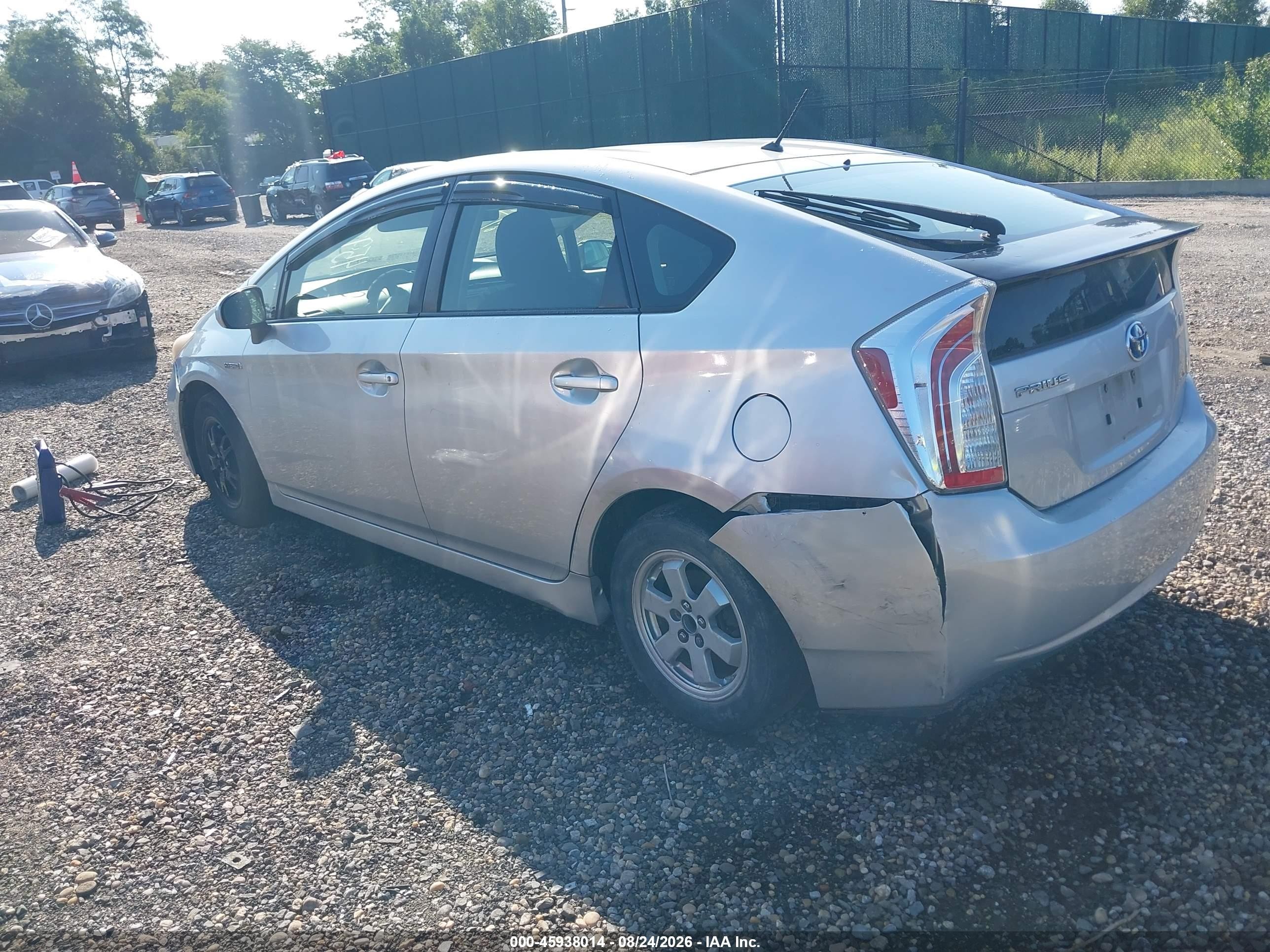 2012 Toyota Prius Two Silver vin: JTDKN3DU4C5537809