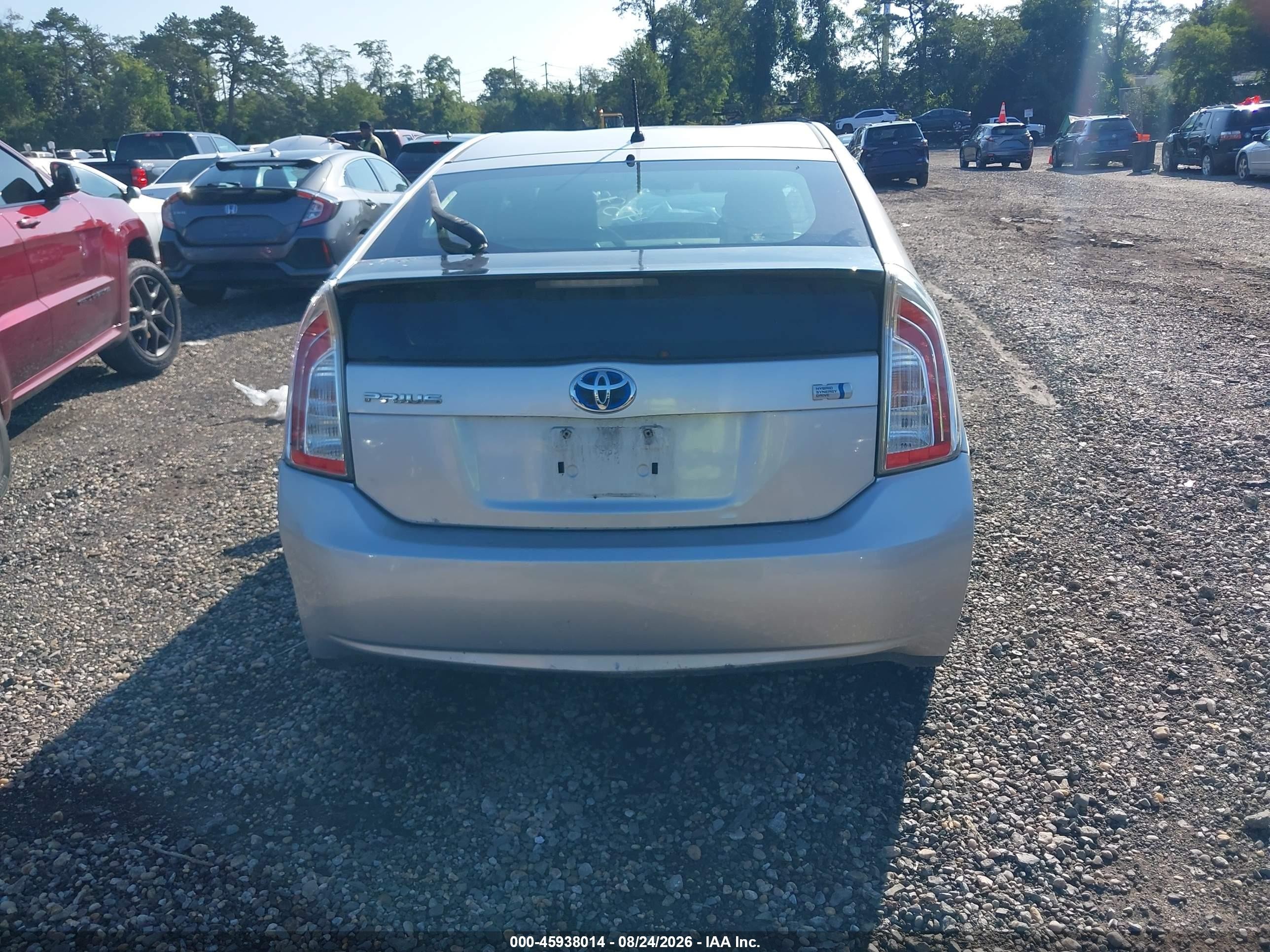 2012 Toyota Prius Two Silver vin: JTDKN3DU4C5537809