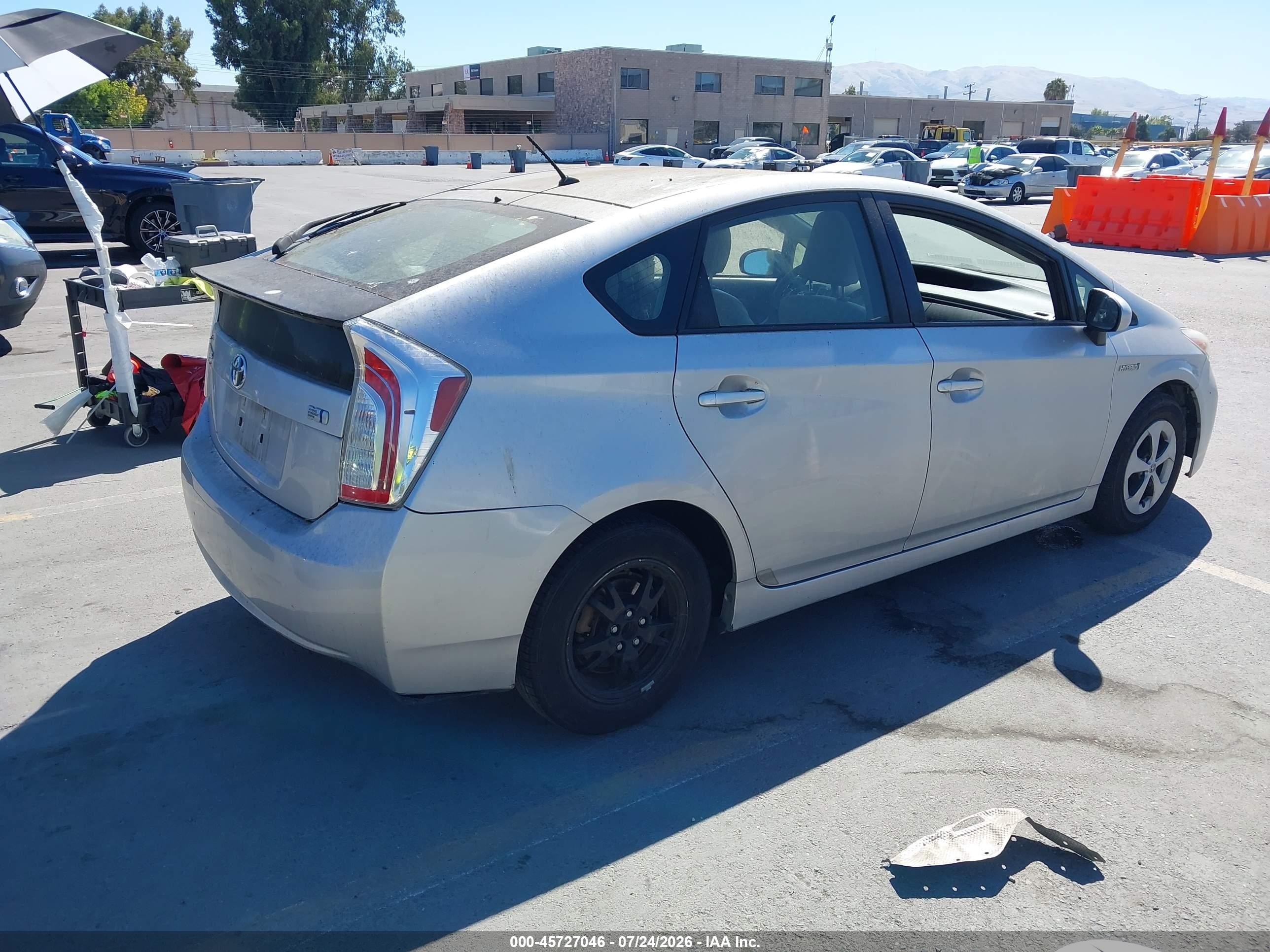 2013 Toyota Prius Two Silver vin: JTDKN3DU4D0343697