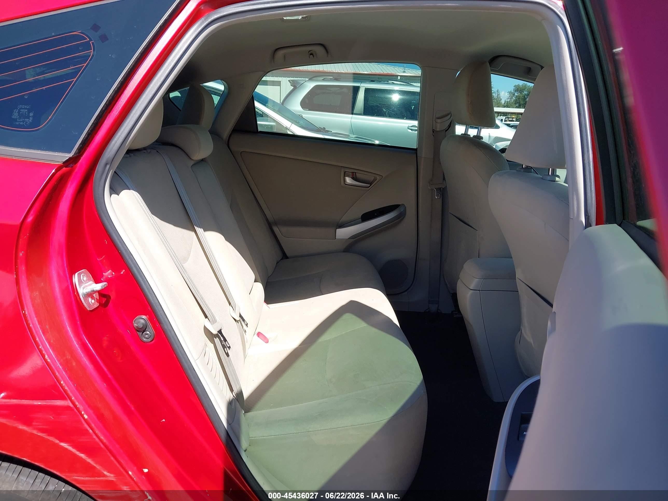 2013 Toyota Prius Three Red vin: JTDKN3DU4D0349905