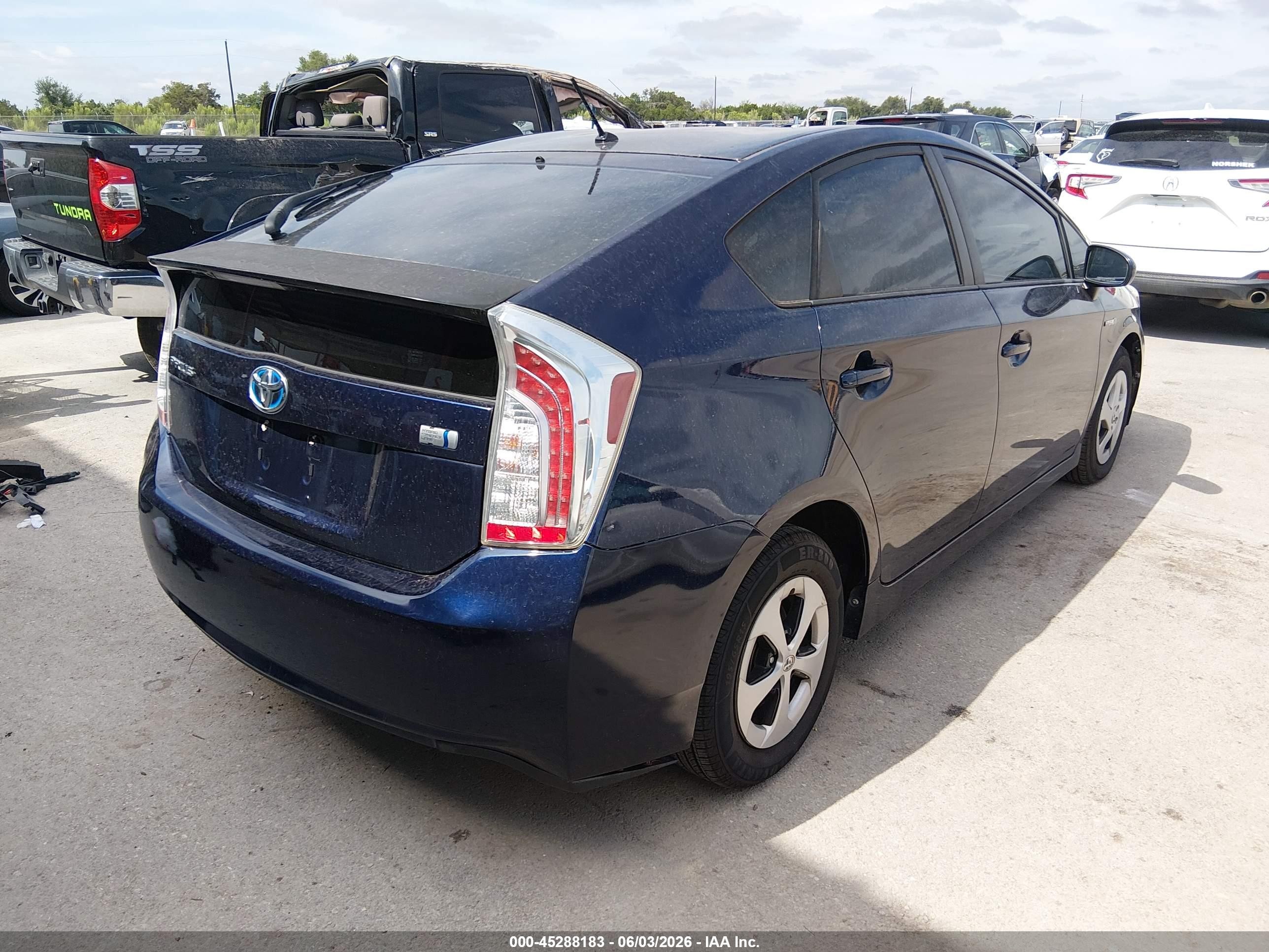 2013 Toyota Prius Two Blue vin: JTDKN3DU4D0350715