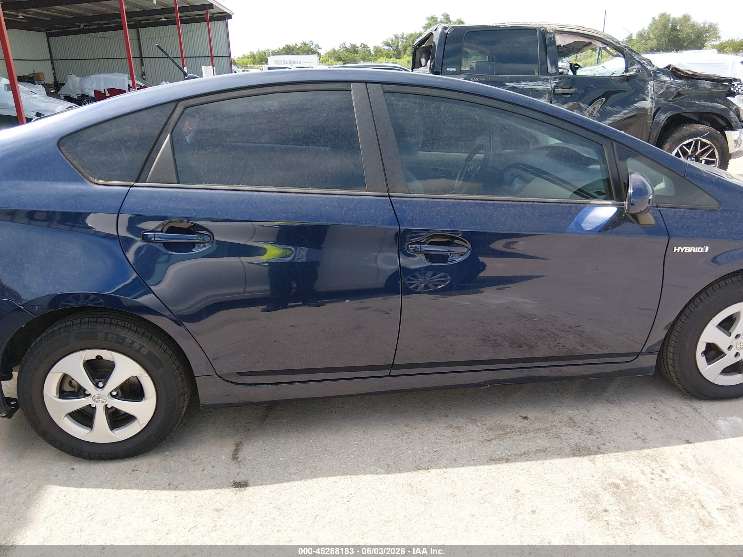 2013 Toyota Prius Two Blue vin: JTDKN3DU4D0350715