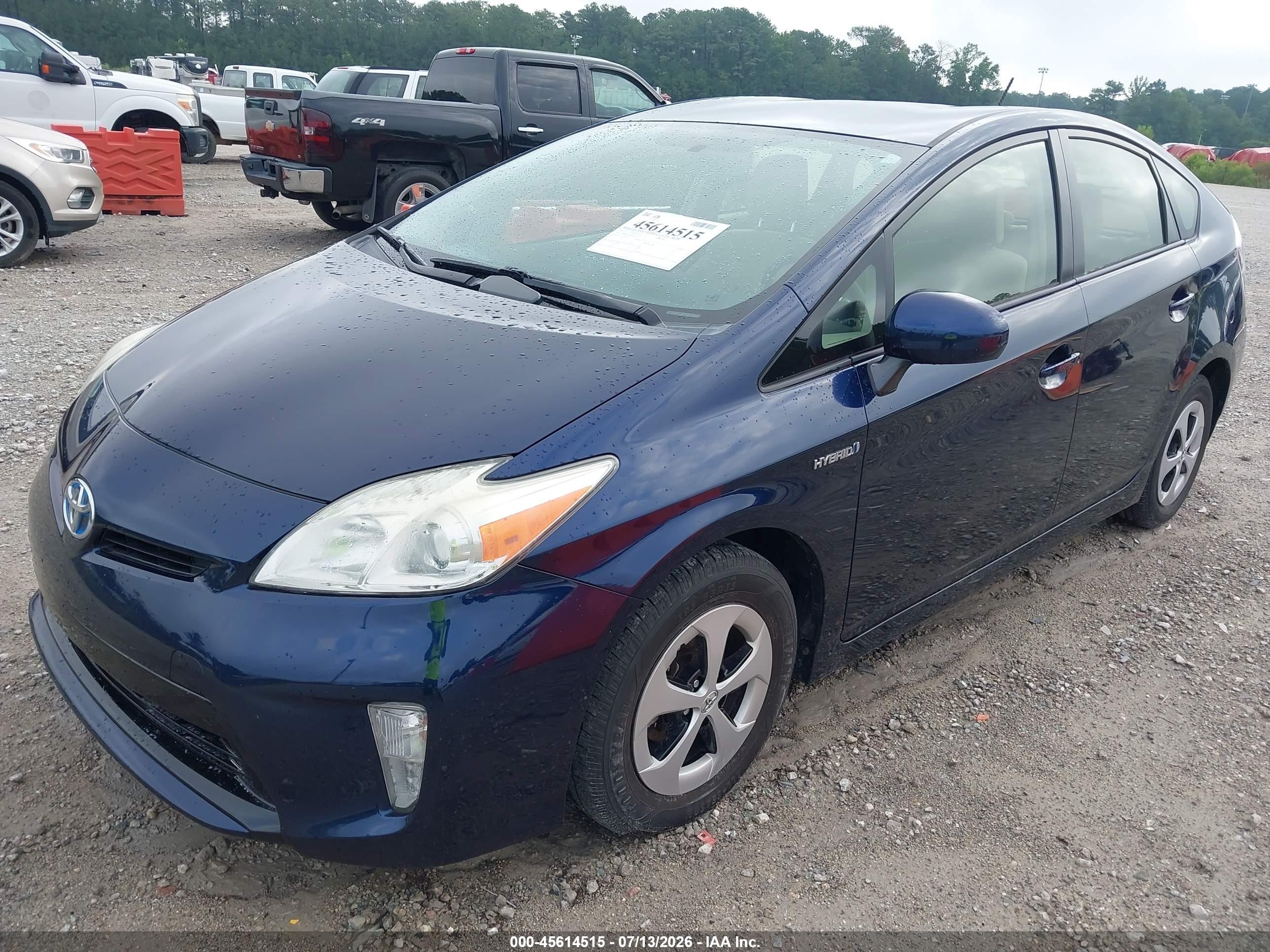 2013 Toyota Prius Three Blue vin: JTDKN3DU4D1633271