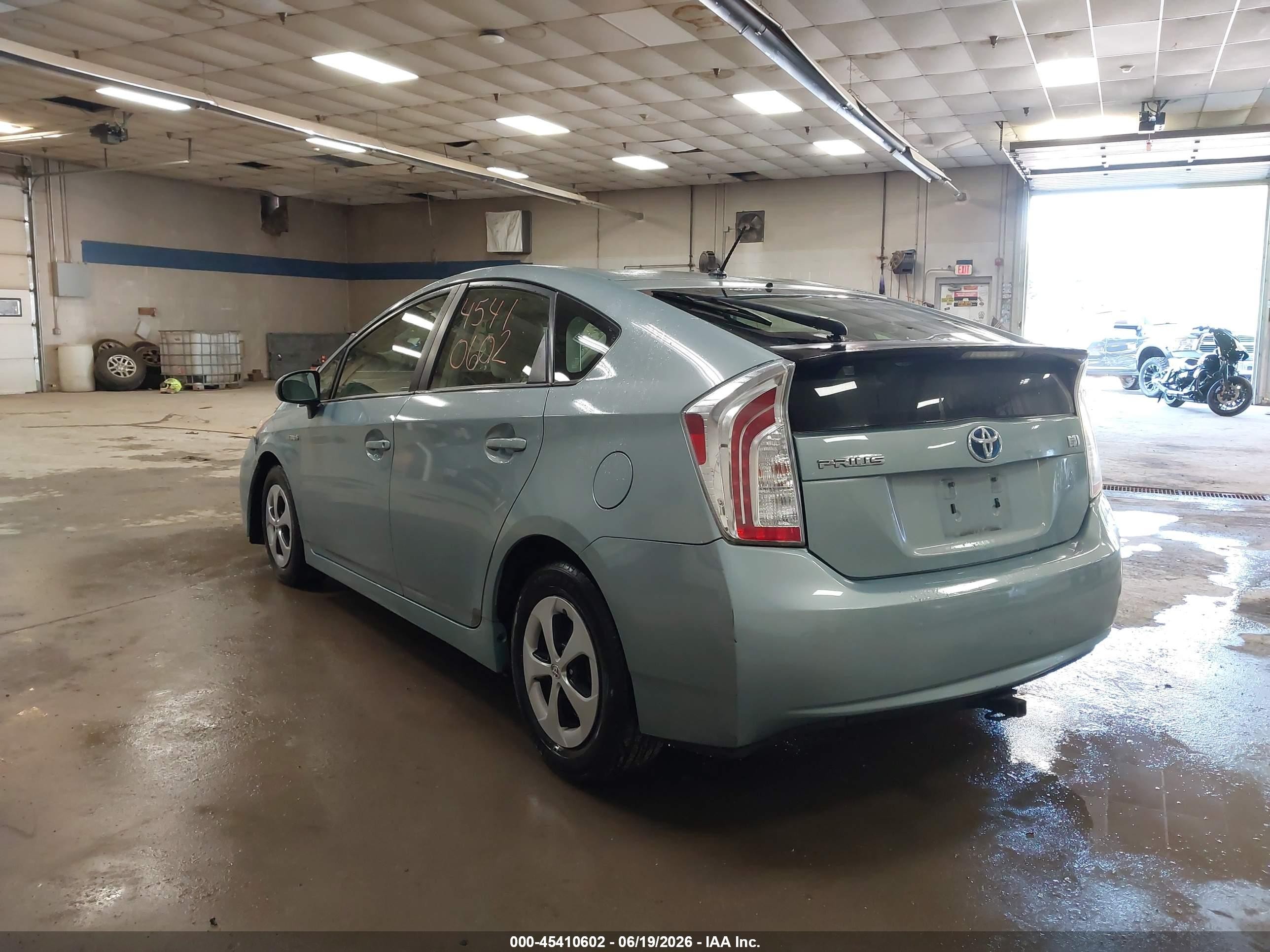 2013 Toyota Prius Two Light Blue vin: JTDKN3DU4D1669977