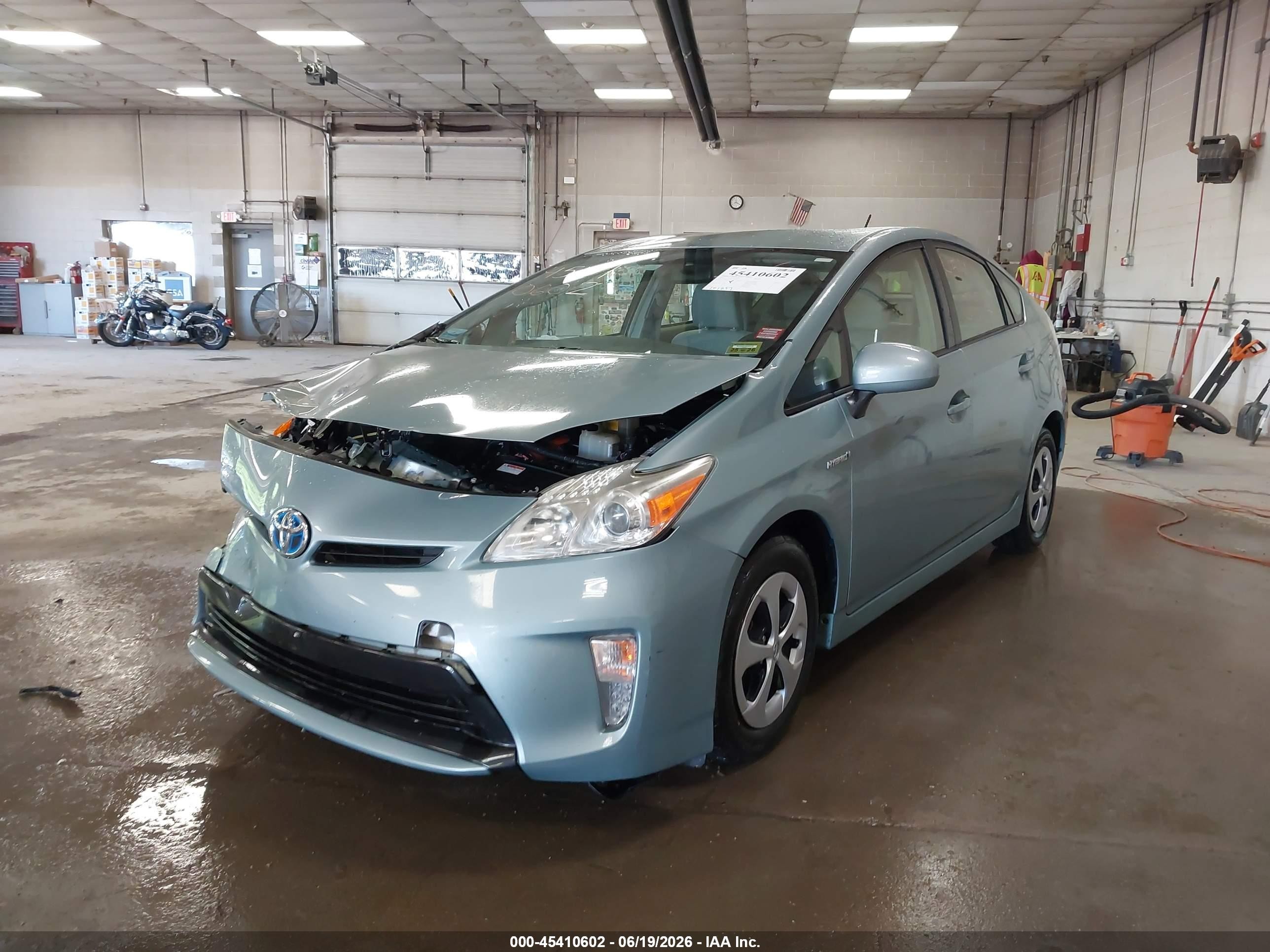 2013 Toyota Prius Two Light Blue vin: JTDKN3DU4D1669977