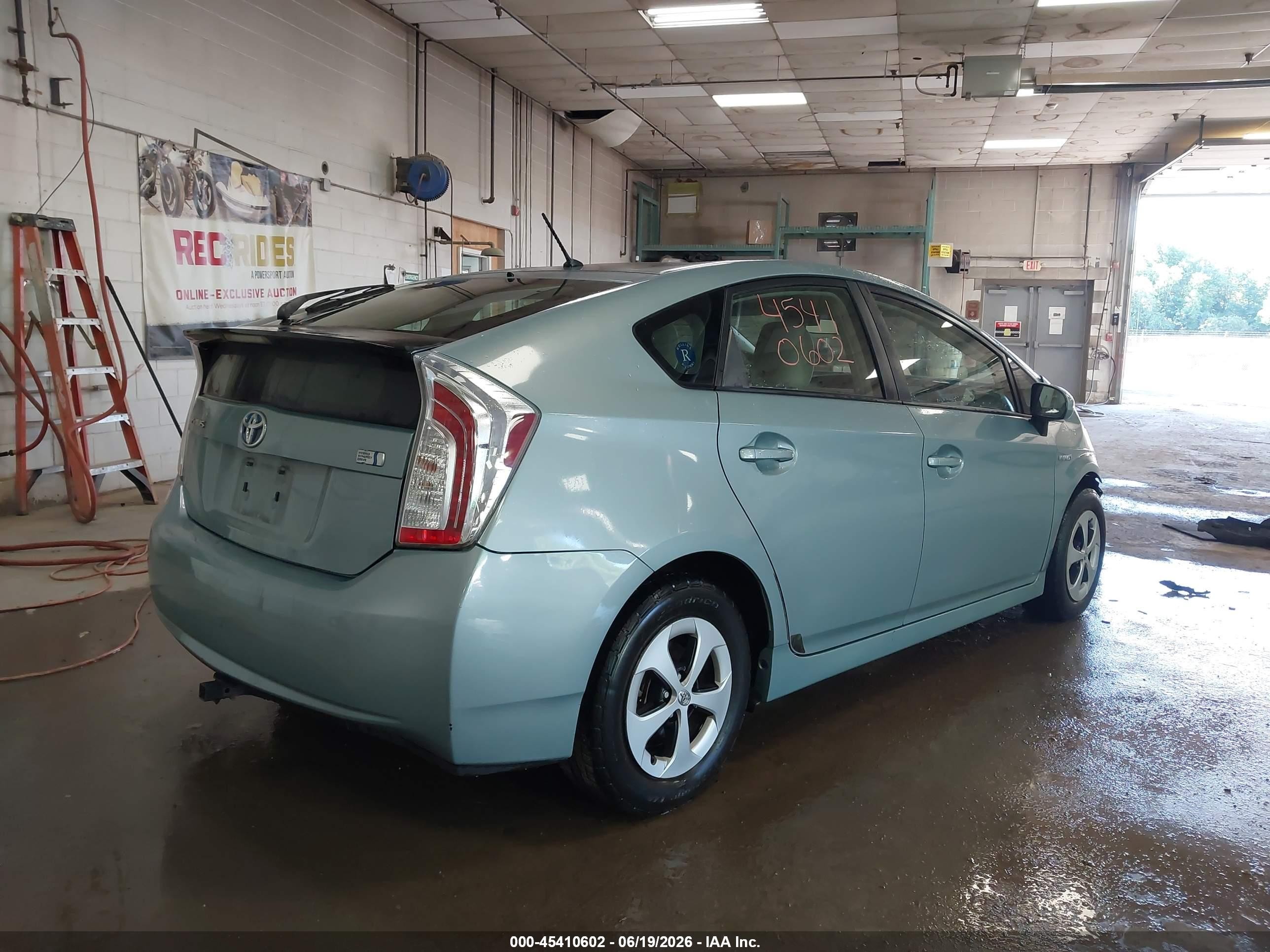 2013 Toyota Prius Two Light Blue vin: JTDKN3DU4D1669977