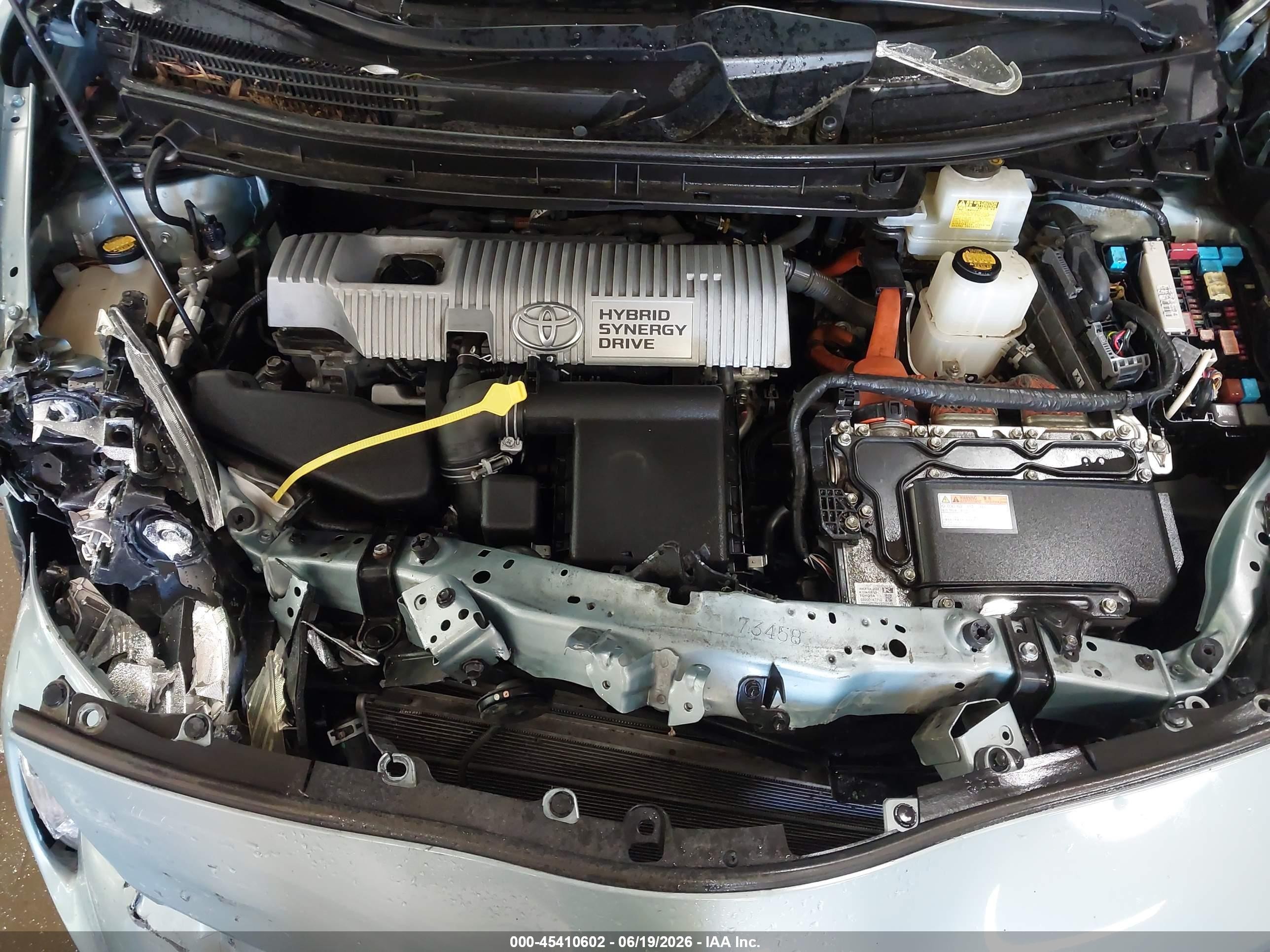 2013 Toyota Prius Two Light Blue vin: JTDKN3DU4D1669977