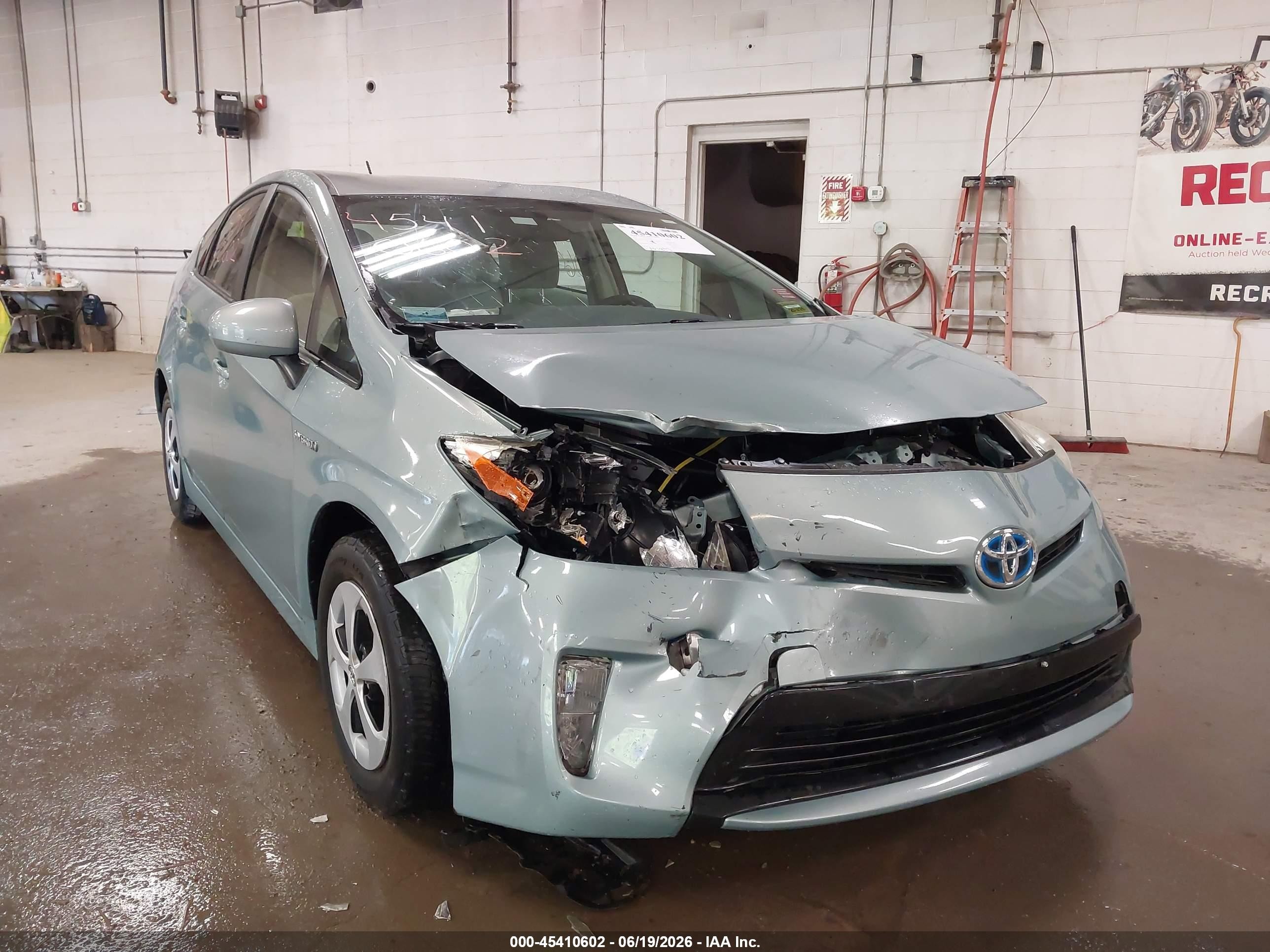 2013 Toyota Prius Two Light Blue vin: JTDKN3DU4D1669977