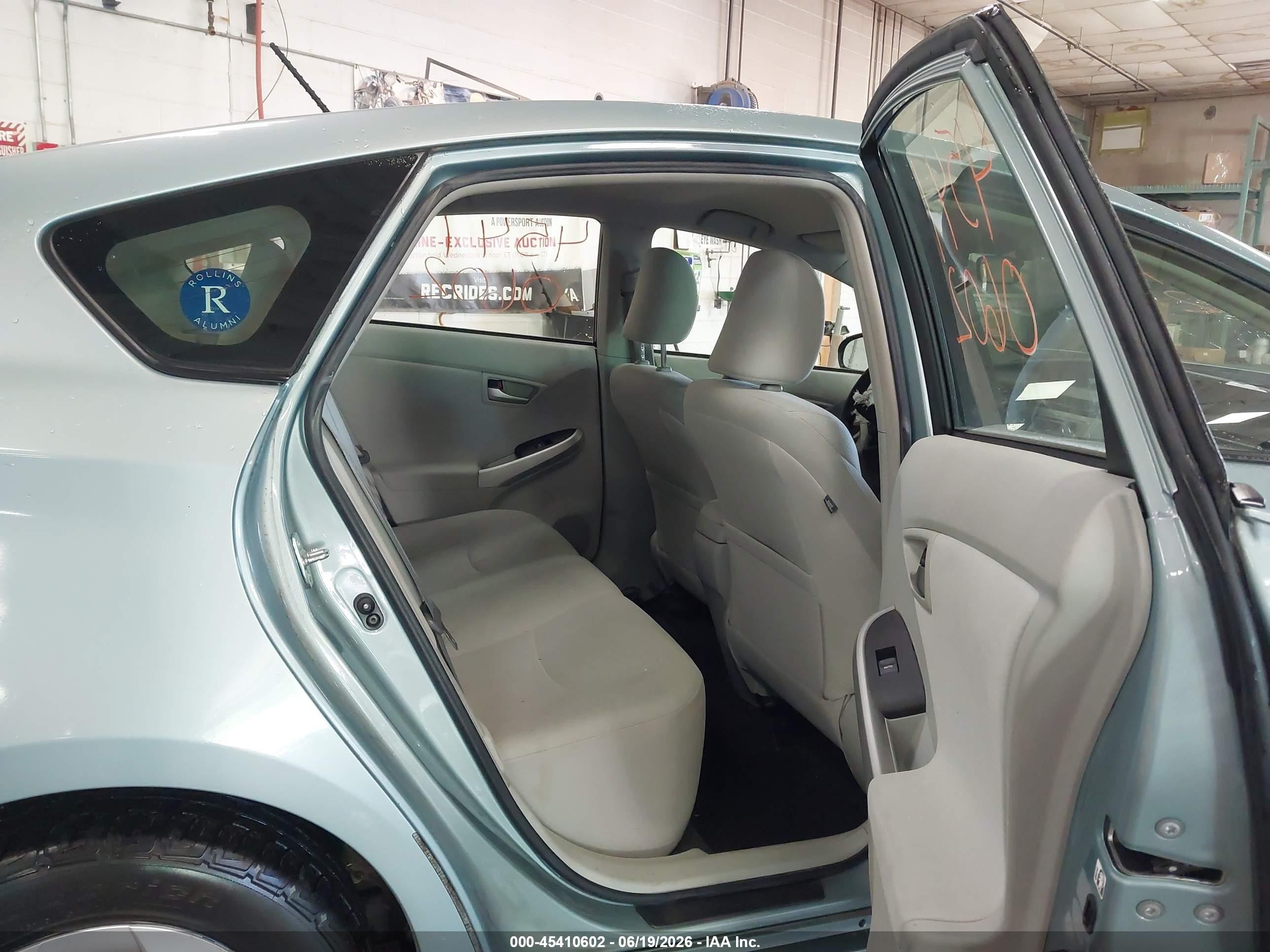2013 Toyota Prius Two Light Blue vin: JTDKN3DU4D1669977
