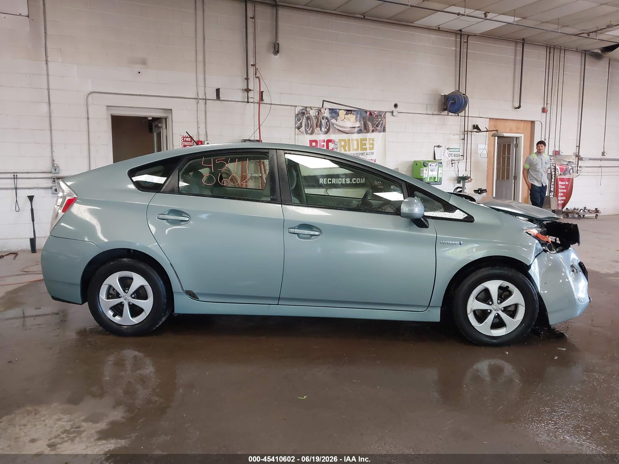 2013 Toyota Prius Two Light Blue vin: JTDKN3DU4D1669977