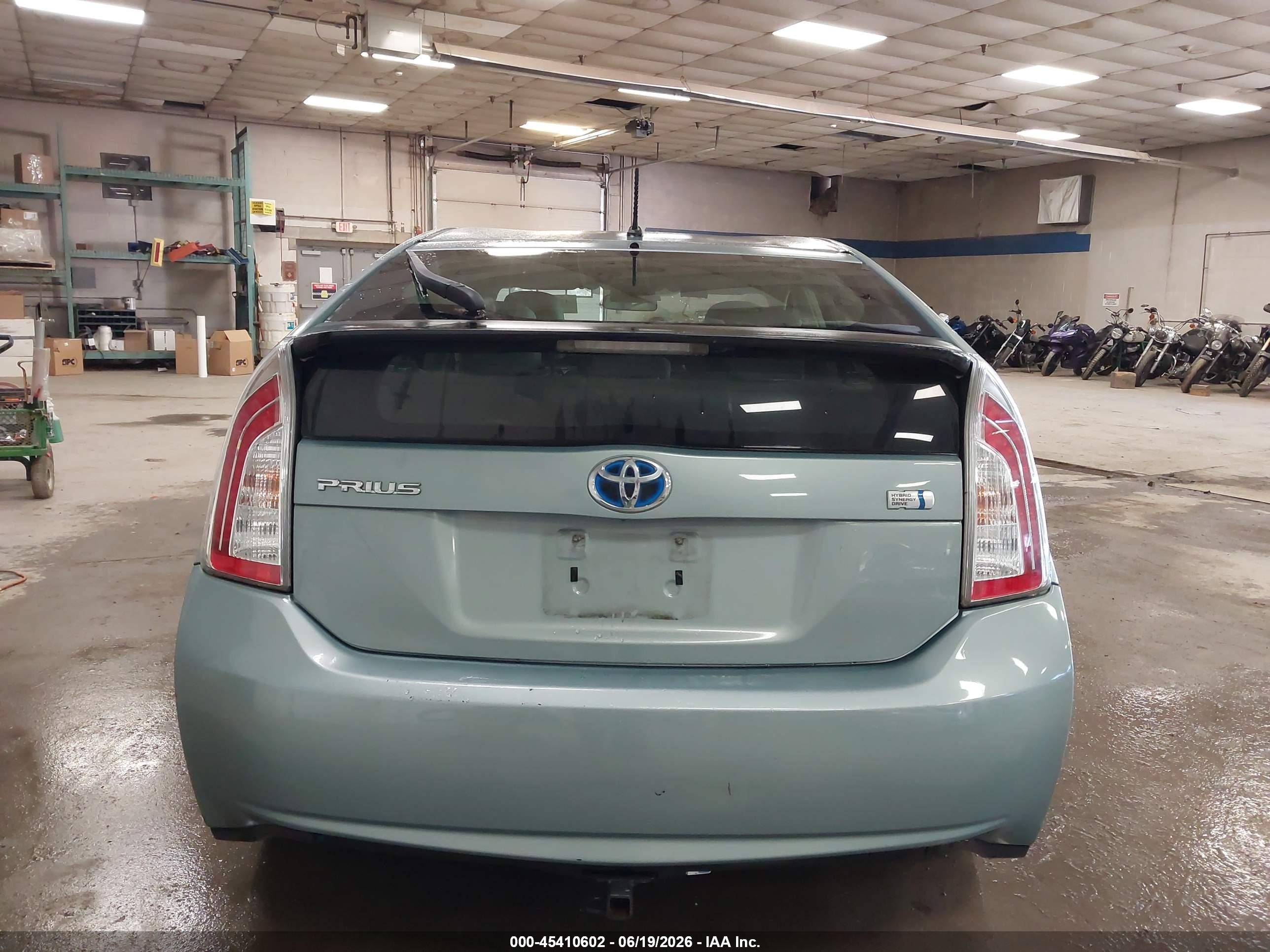 2013 Toyota Prius Two Light Blue vin: JTDKN3DU4D1669977