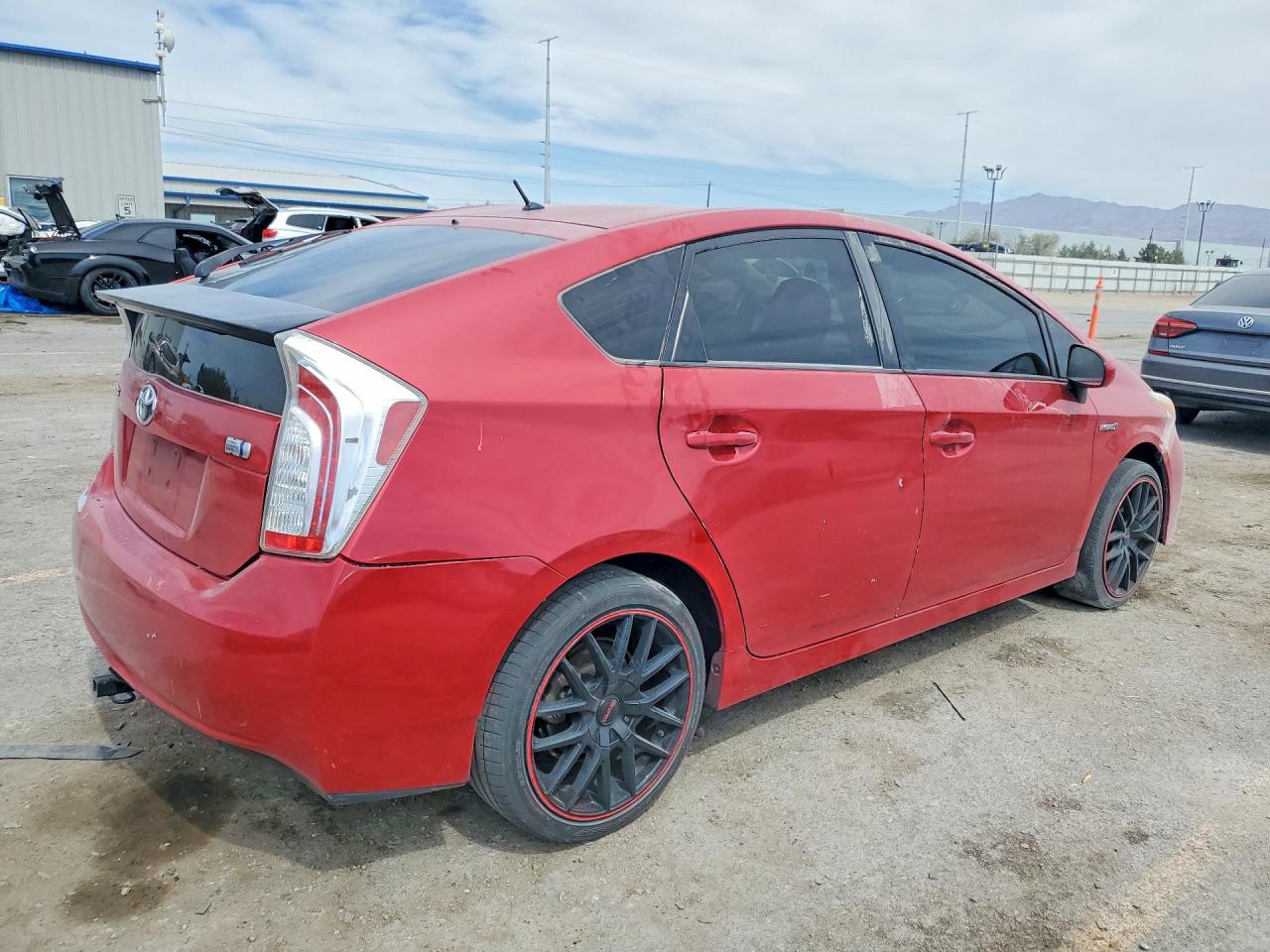 2013 Toyota Prius Two Red vin: JTDKN3DU4D1673804