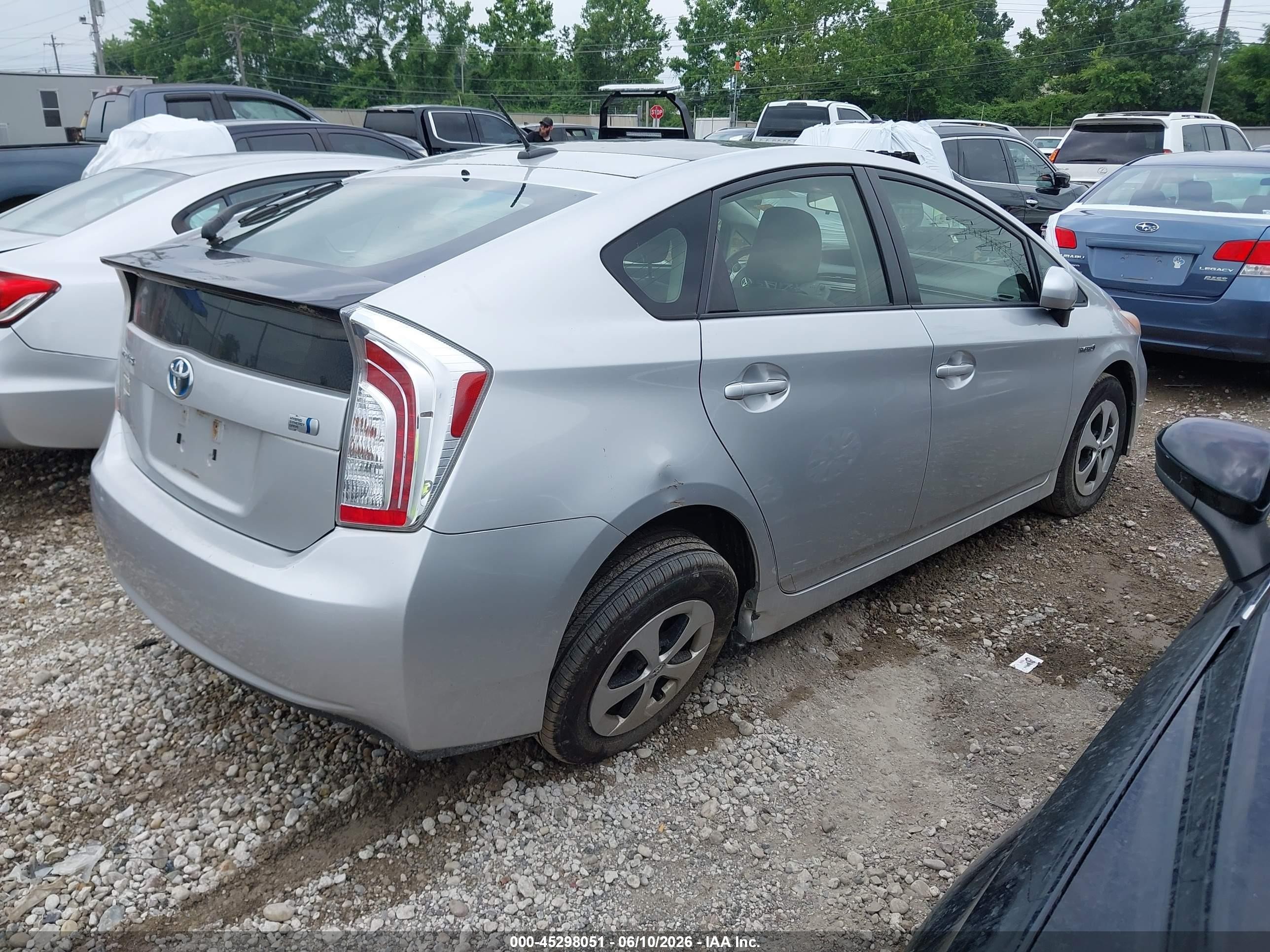 2013 Toyota Prius Three Silver vin: JTDKN3DU4D5543398