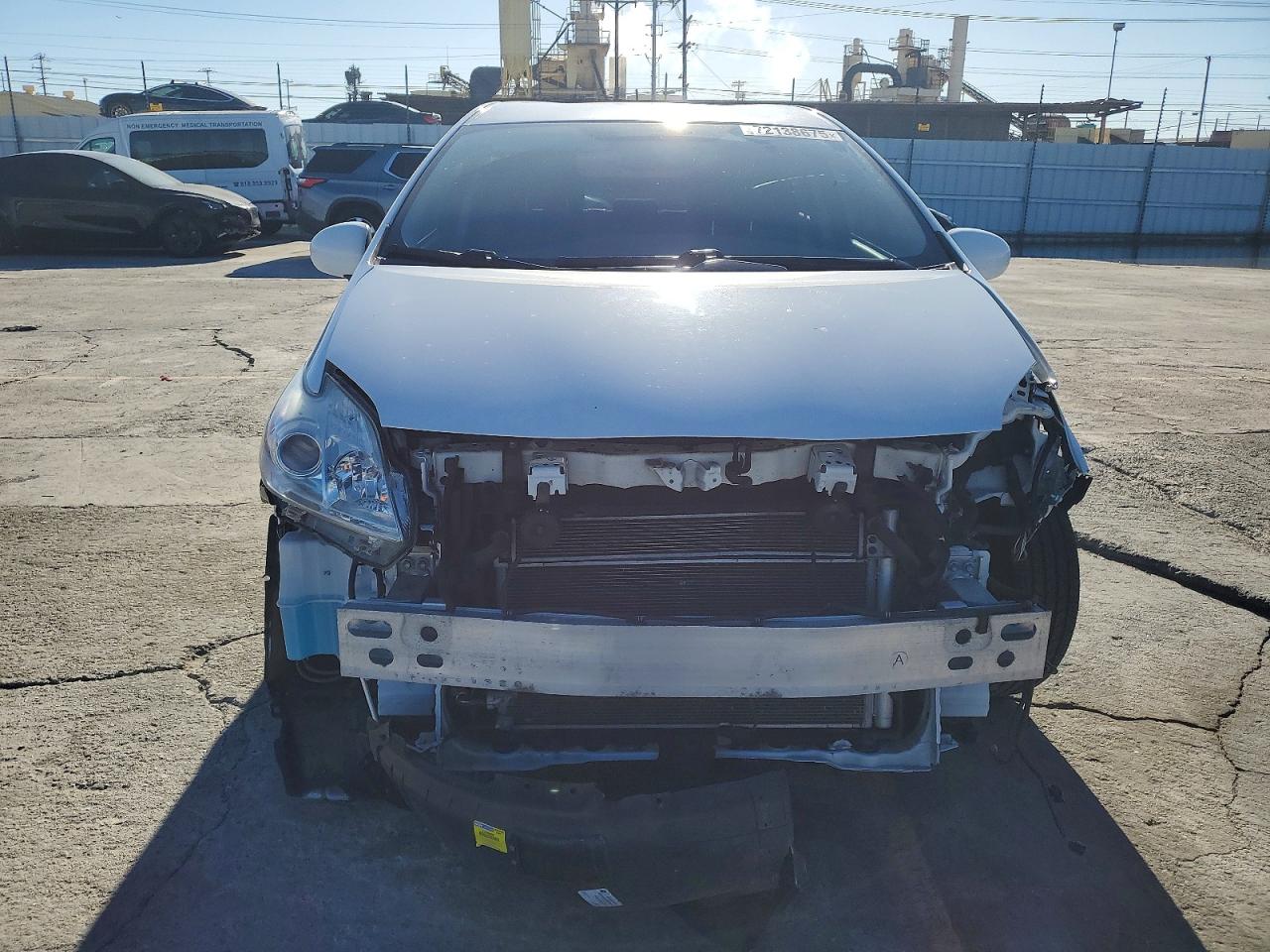 2013 Toyota Prius White vin: JTDKN3DU4D5559374