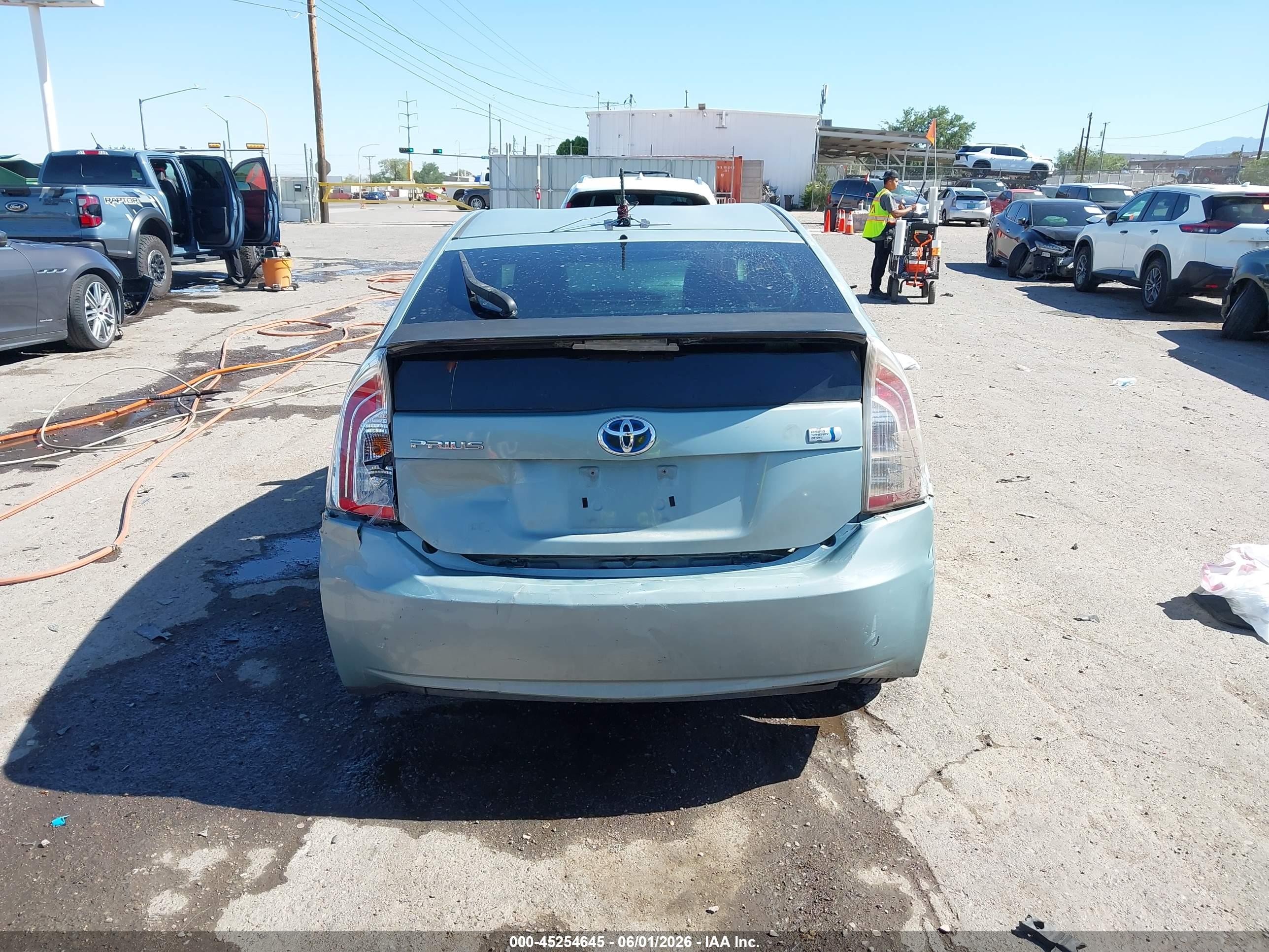 2013 Toyota Prius Two Light Blue vin: JTDKN3DU4D5572920