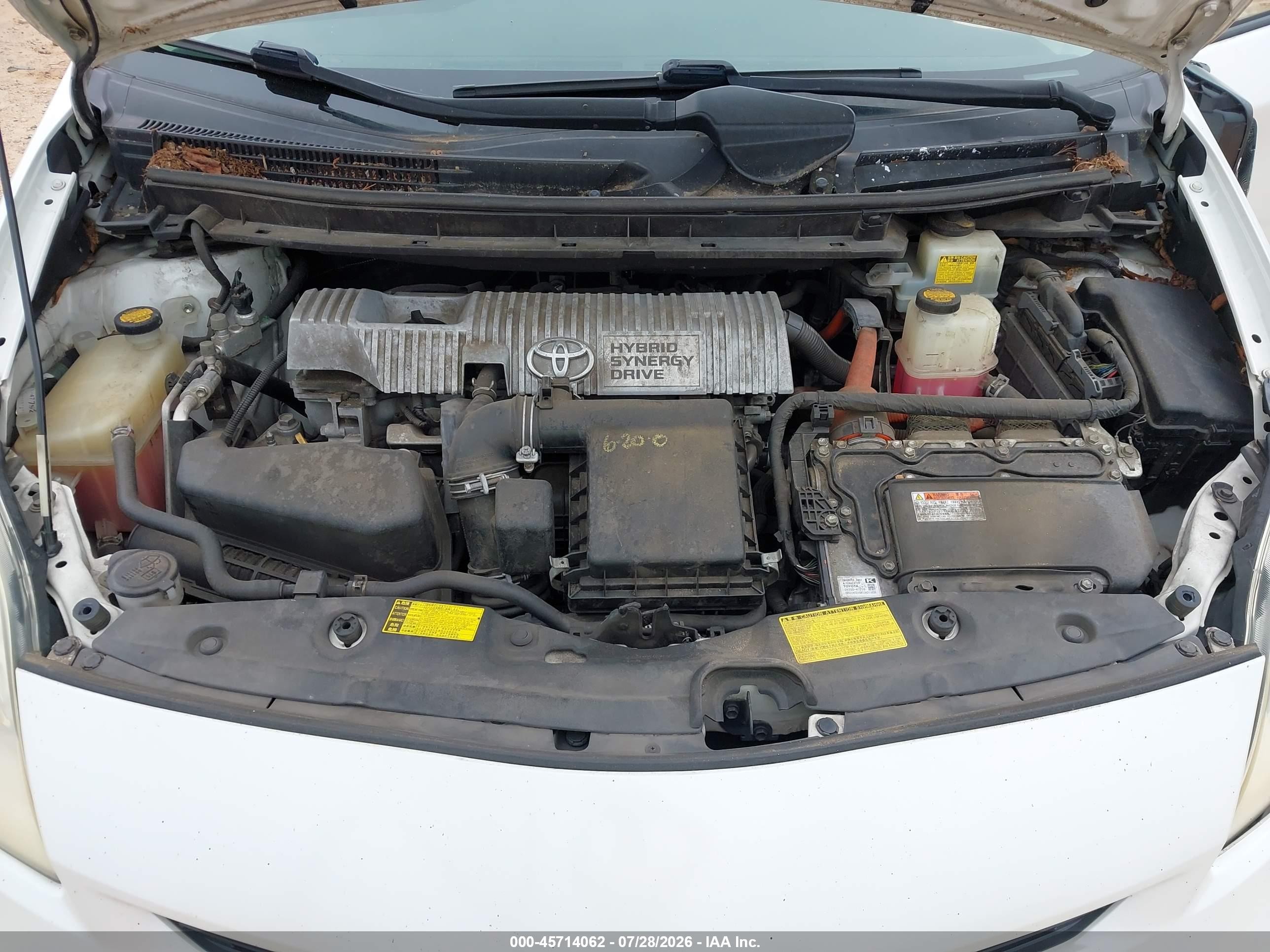 2013 Toyota Prius Two Белый vin: JTDKN3DU4D5596330