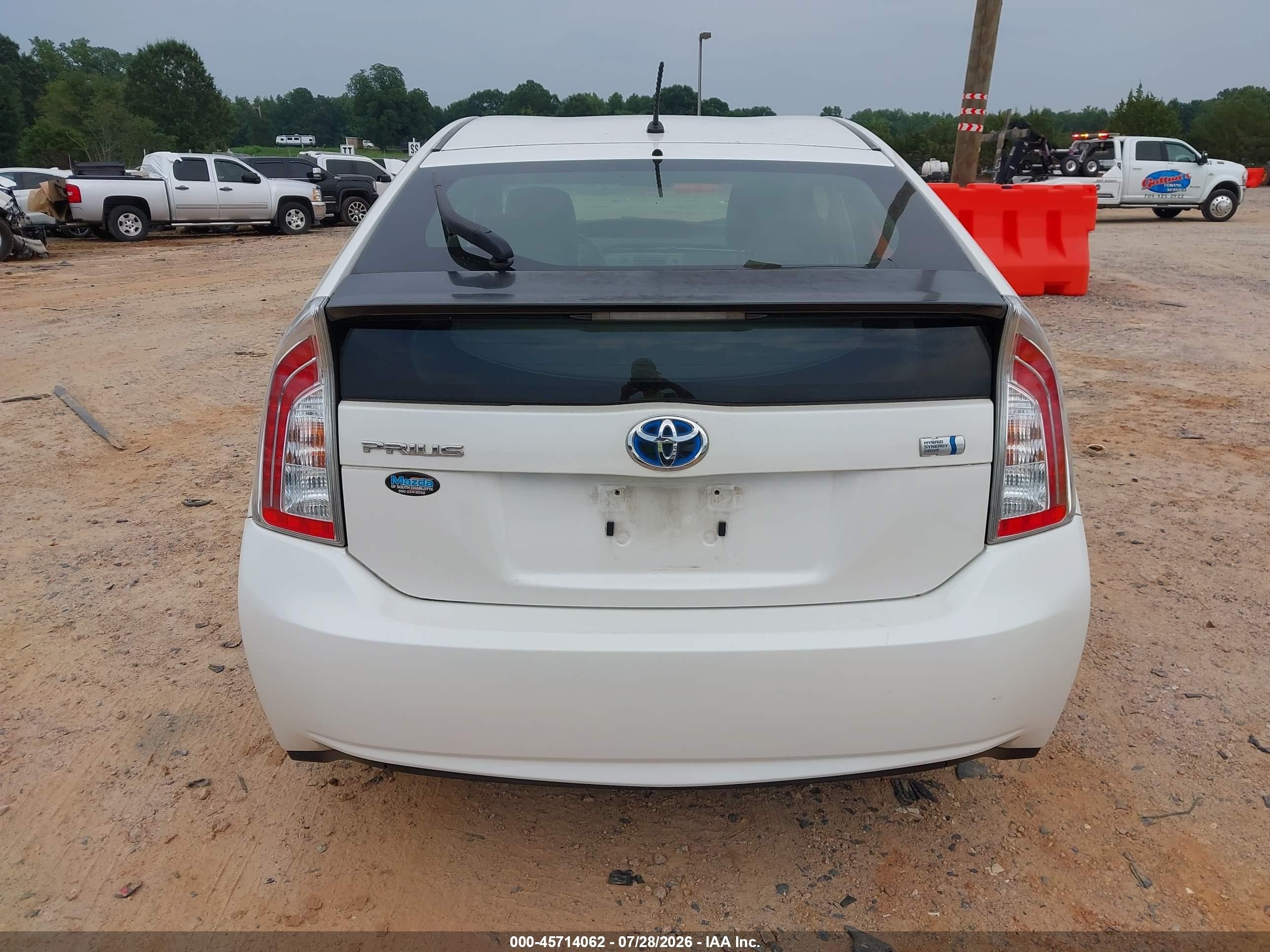 2013 Toyota Prius Two Белый vin: JTDKN3DU4D5596330