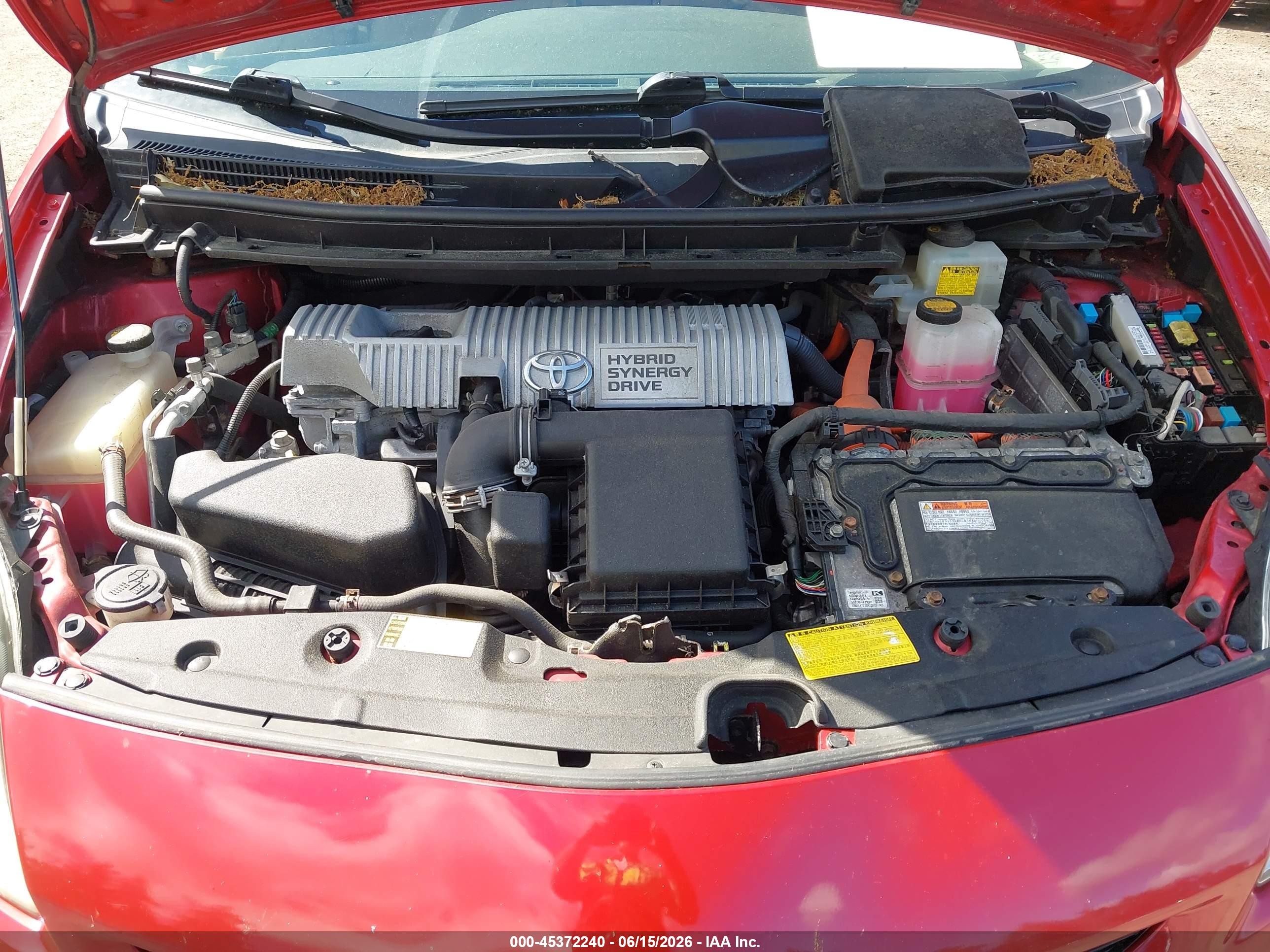 2013 Toyota Prius Three Red vin: JTDKN3DU4D5628516