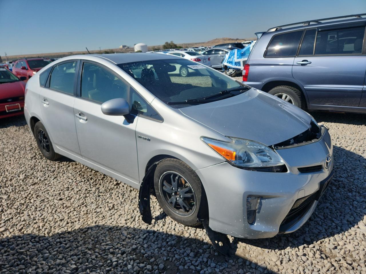 2014 Toyota Prius Silver vin: JTDKN3DU4E0366754