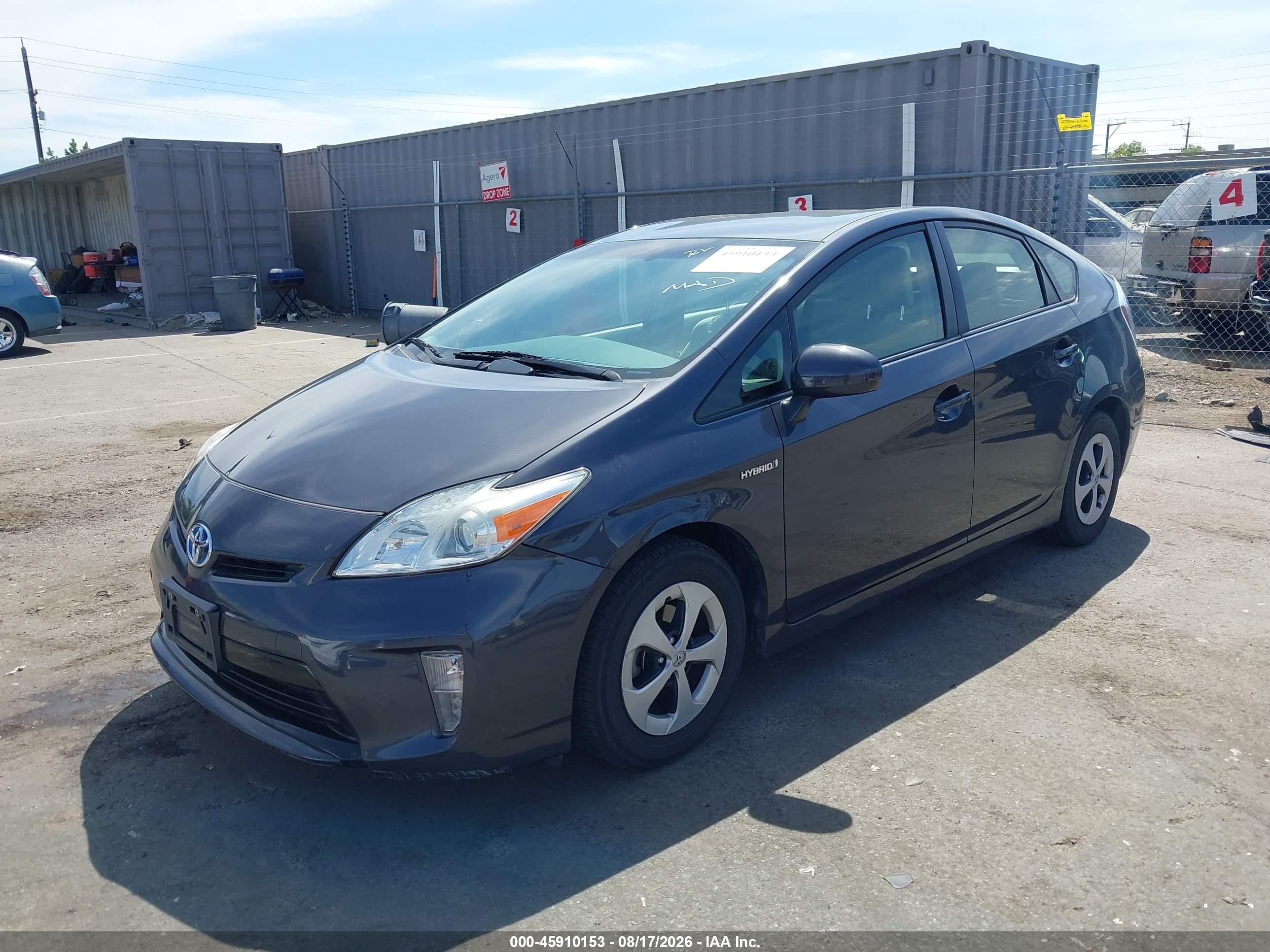 2014 Toyota Prius Two Gray vin: JTDKN3DU4E1749992