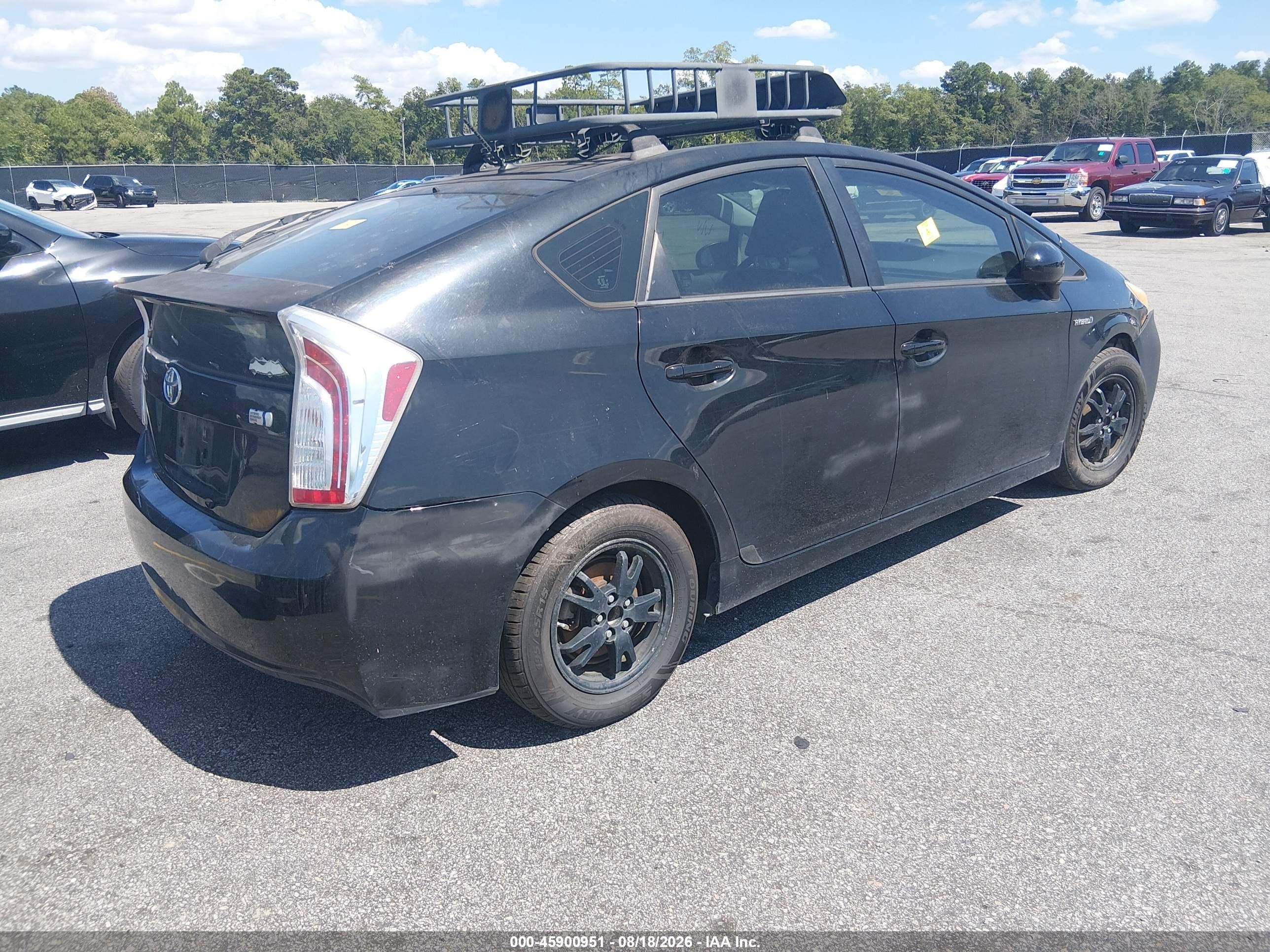 2014 Toyota Prius Two Black vin: JTDKN3DU4E1756084