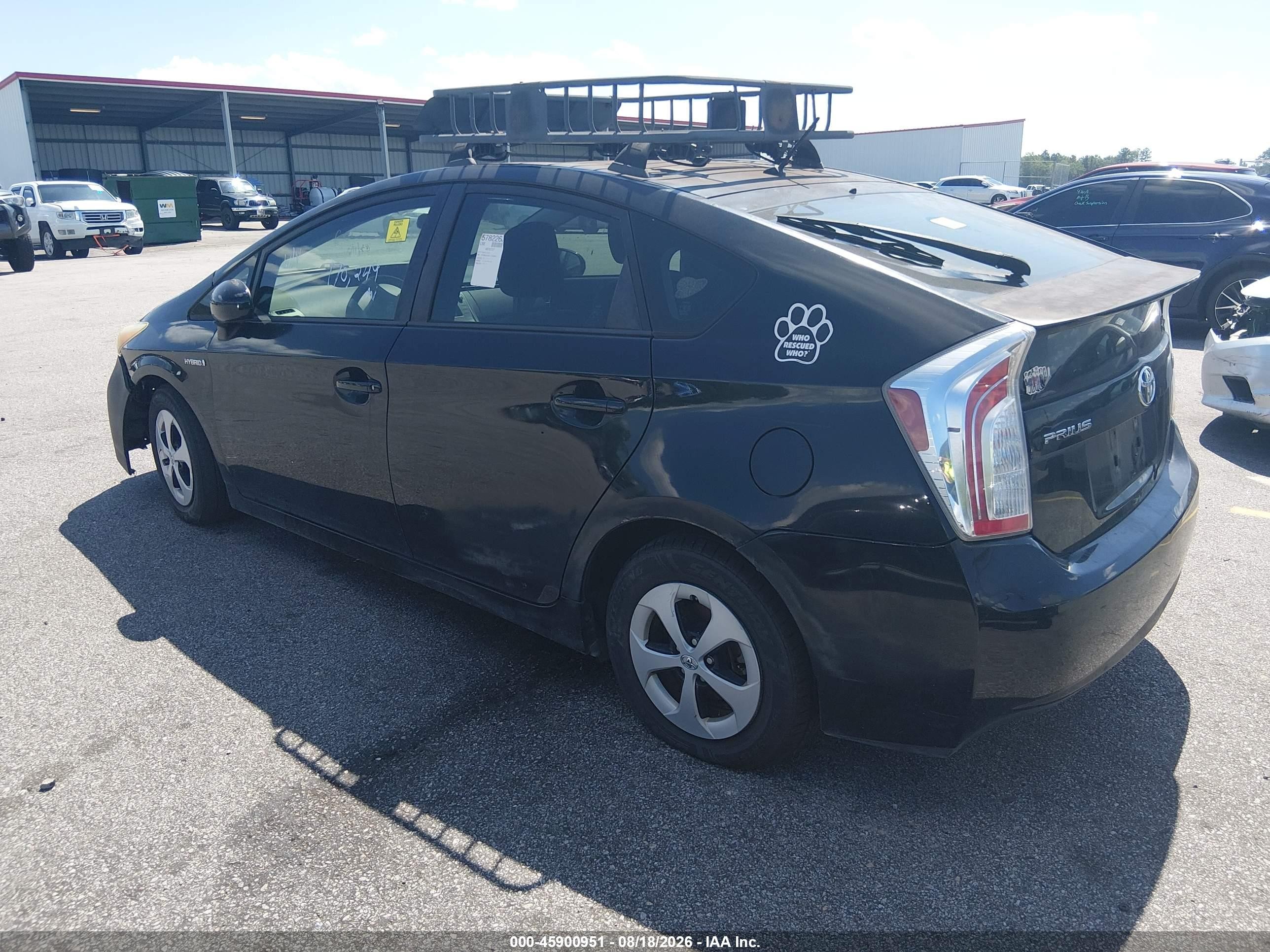 2014 Toyota Prius Two Black vin: JTDKN3DU4E1756084