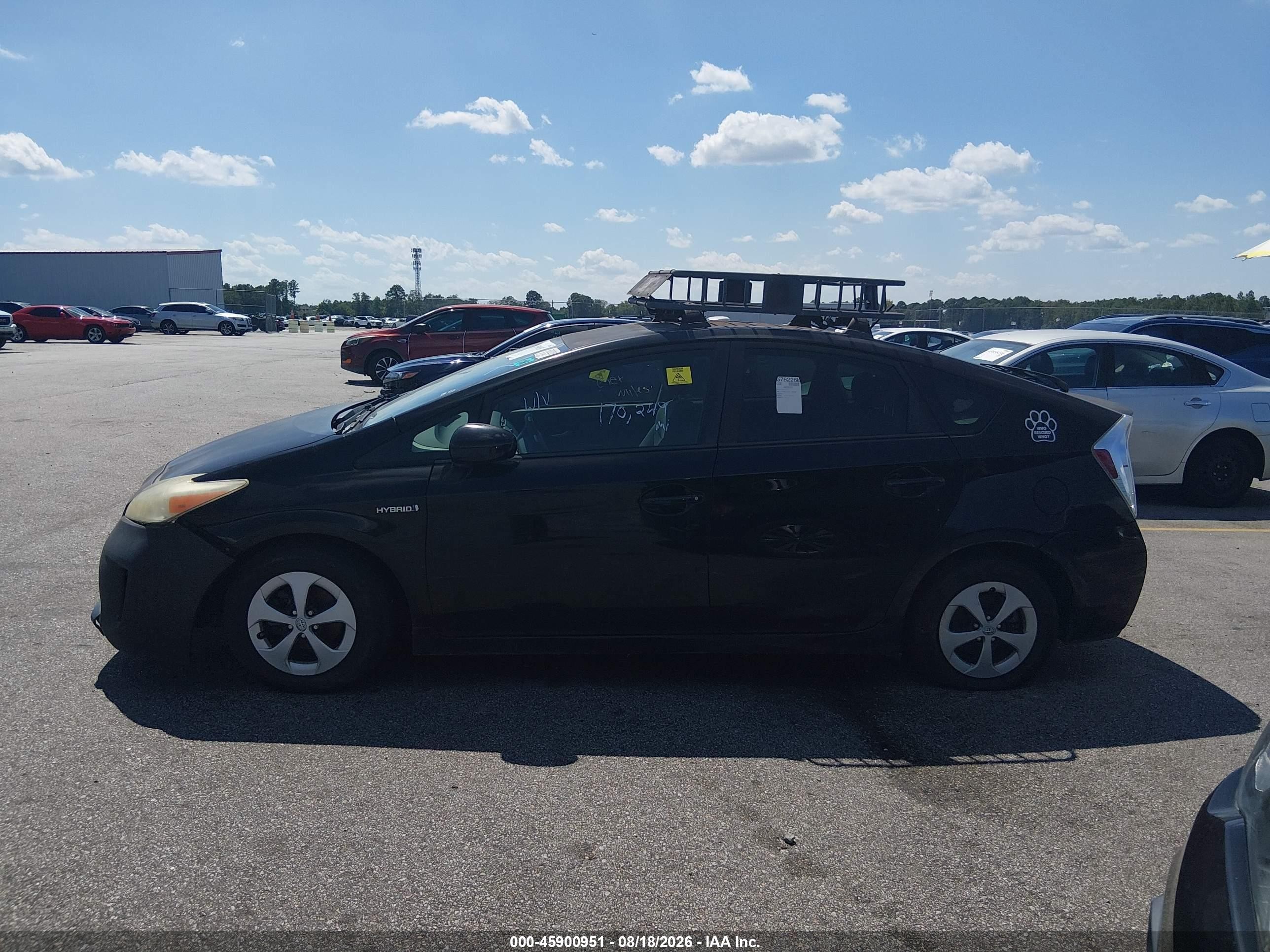 2014 Toyota Prius Two Black vin: JTDKN3DU4E1756084