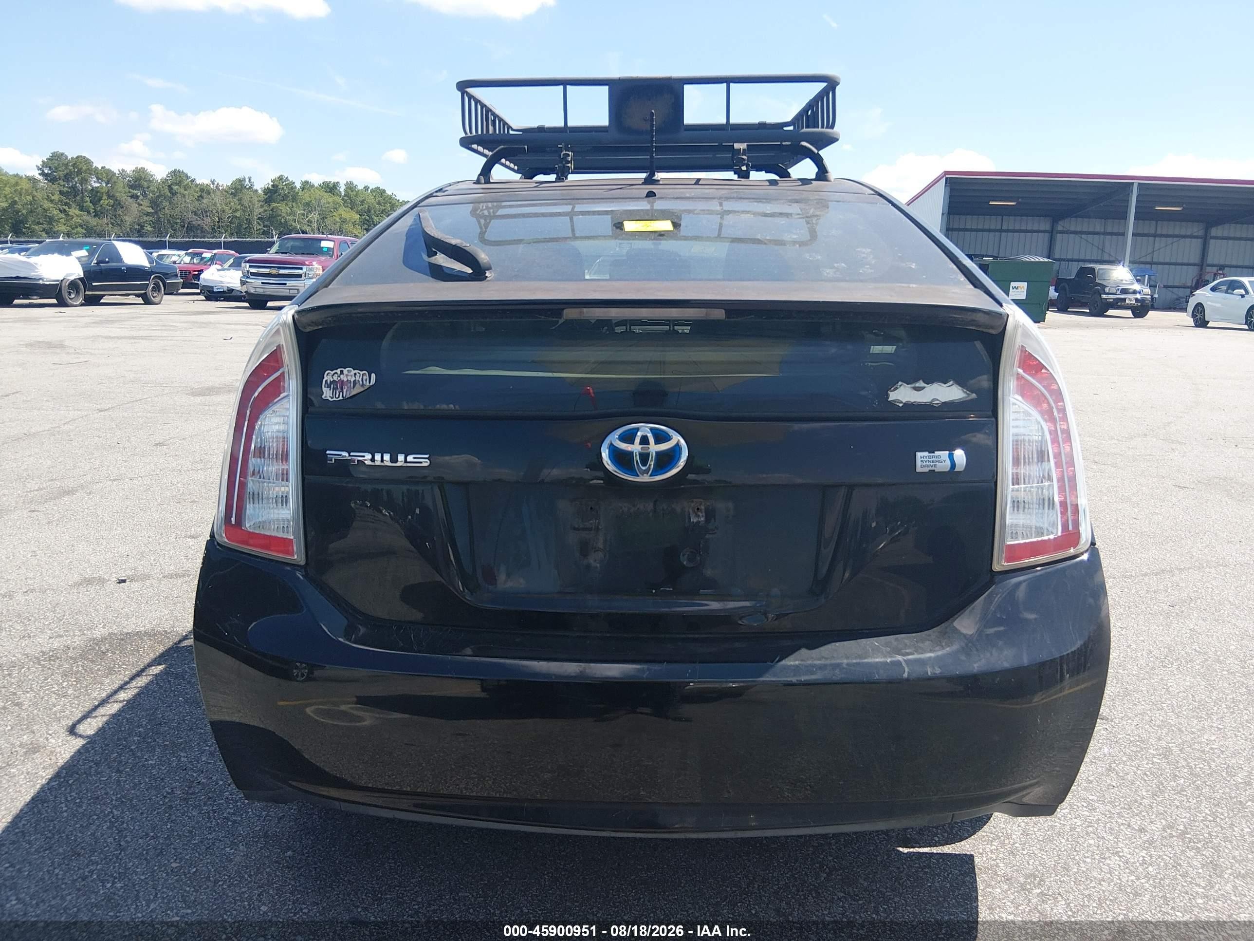 2014 Toyota Prius Two Black vin: JTDKN3DU4E1756084