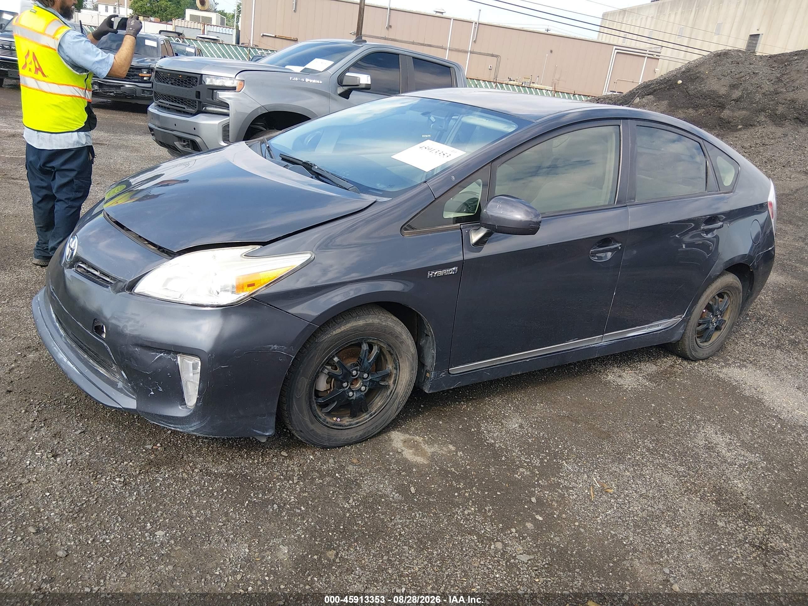 2014 Toyota Prius Two Dark Blue vin: JTDKN3DU4E1770258