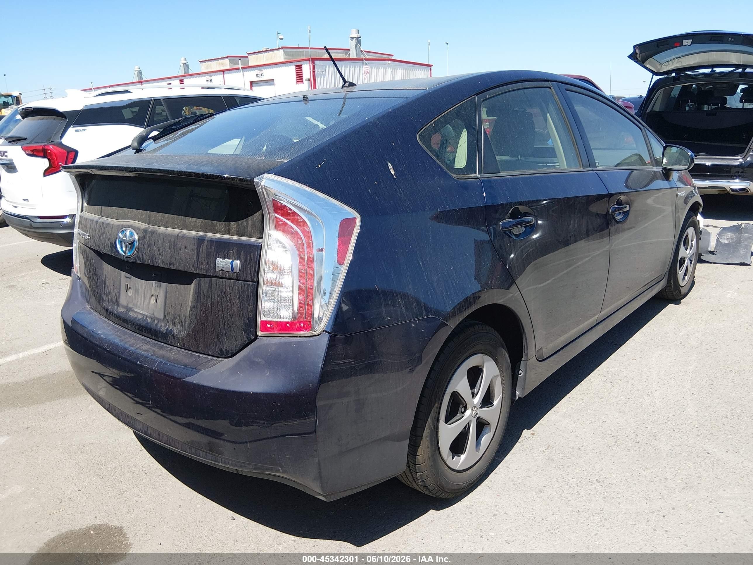 2015 Toyota Prius Two Dark Blue vin: JTDKN3DU4F0401973