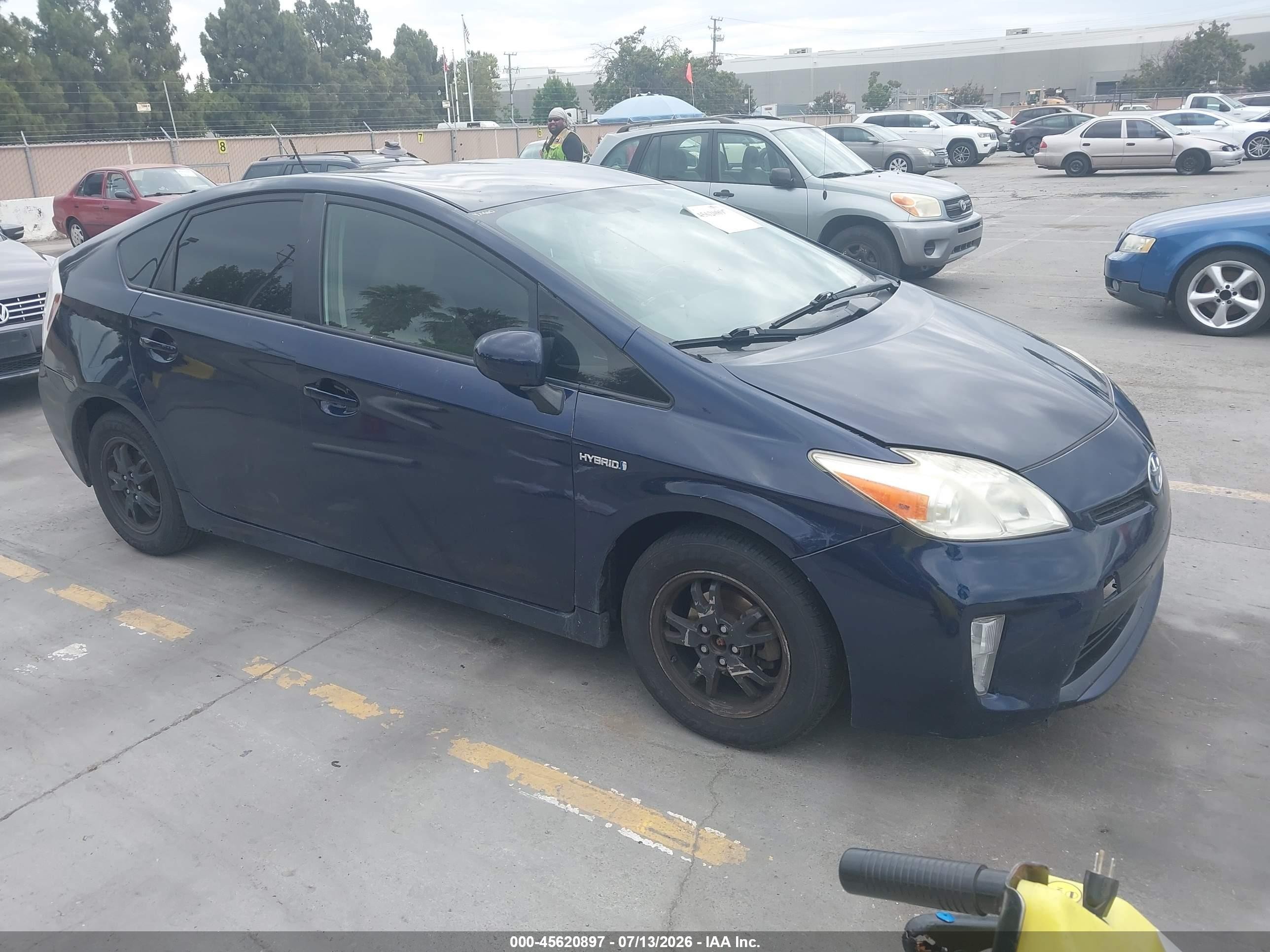 2015 Toyota Prius Two Blue vin: JTDKN3DU4F0414707