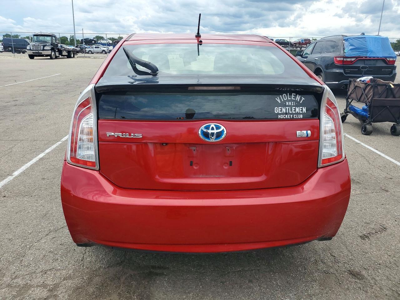 2015 Toyota Prius Two Red vin: JTDKN3DU4F0440823