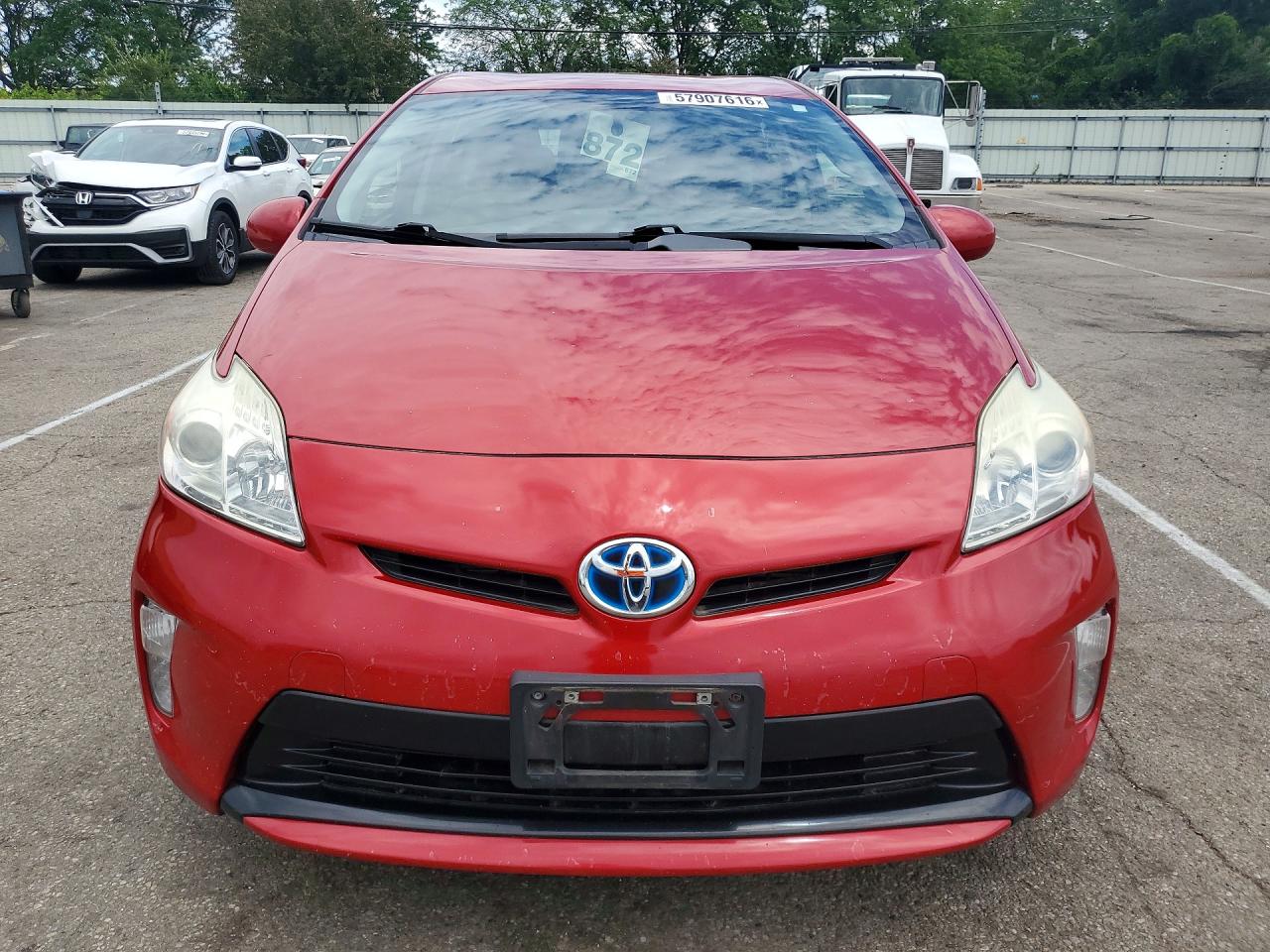 2015 Toyota Prius Two Red vin: JTDKN3DU4F0440823