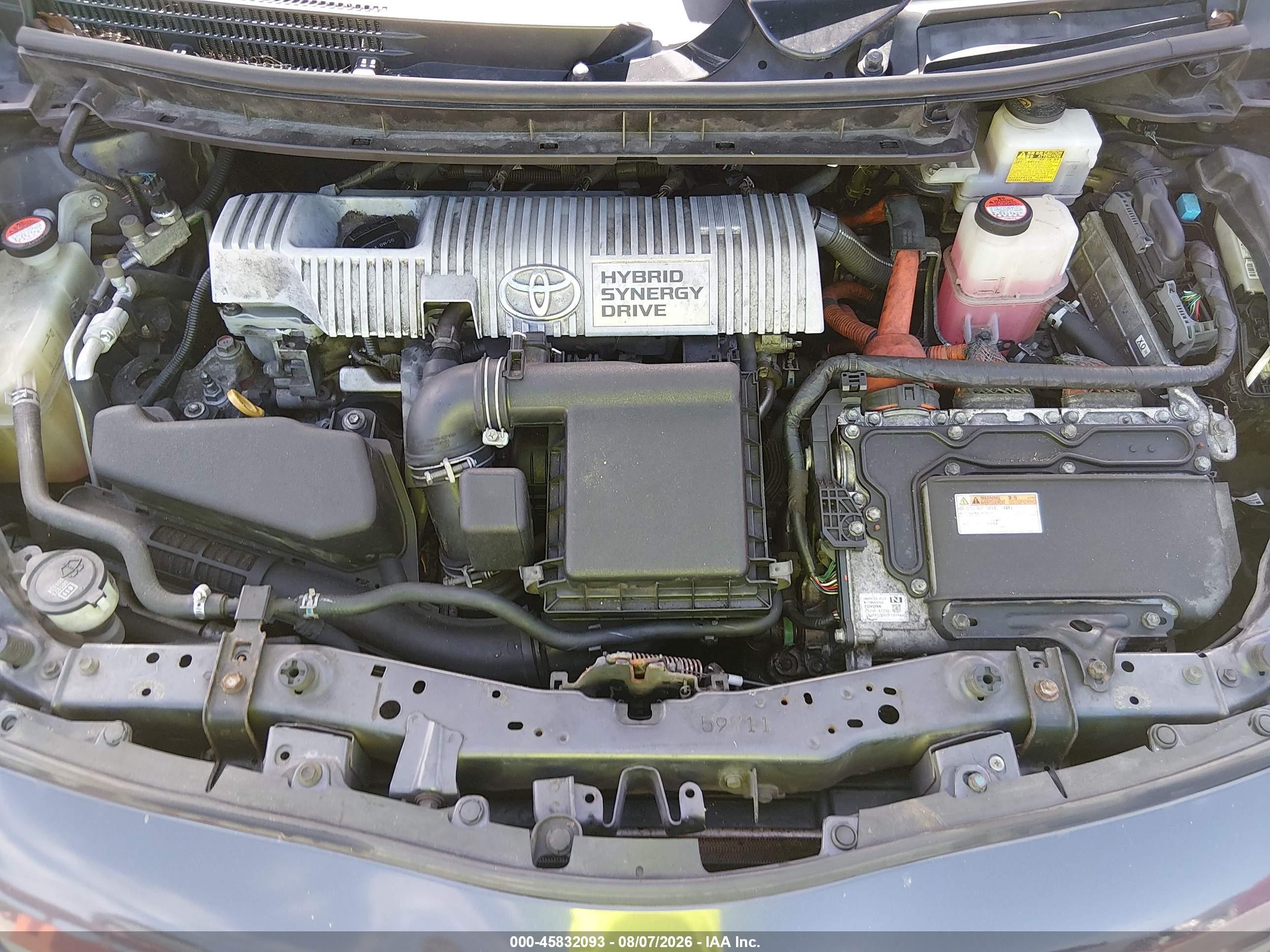 2015 Toyota Prius Two Серый vin: JTDKN3DU4F0463082