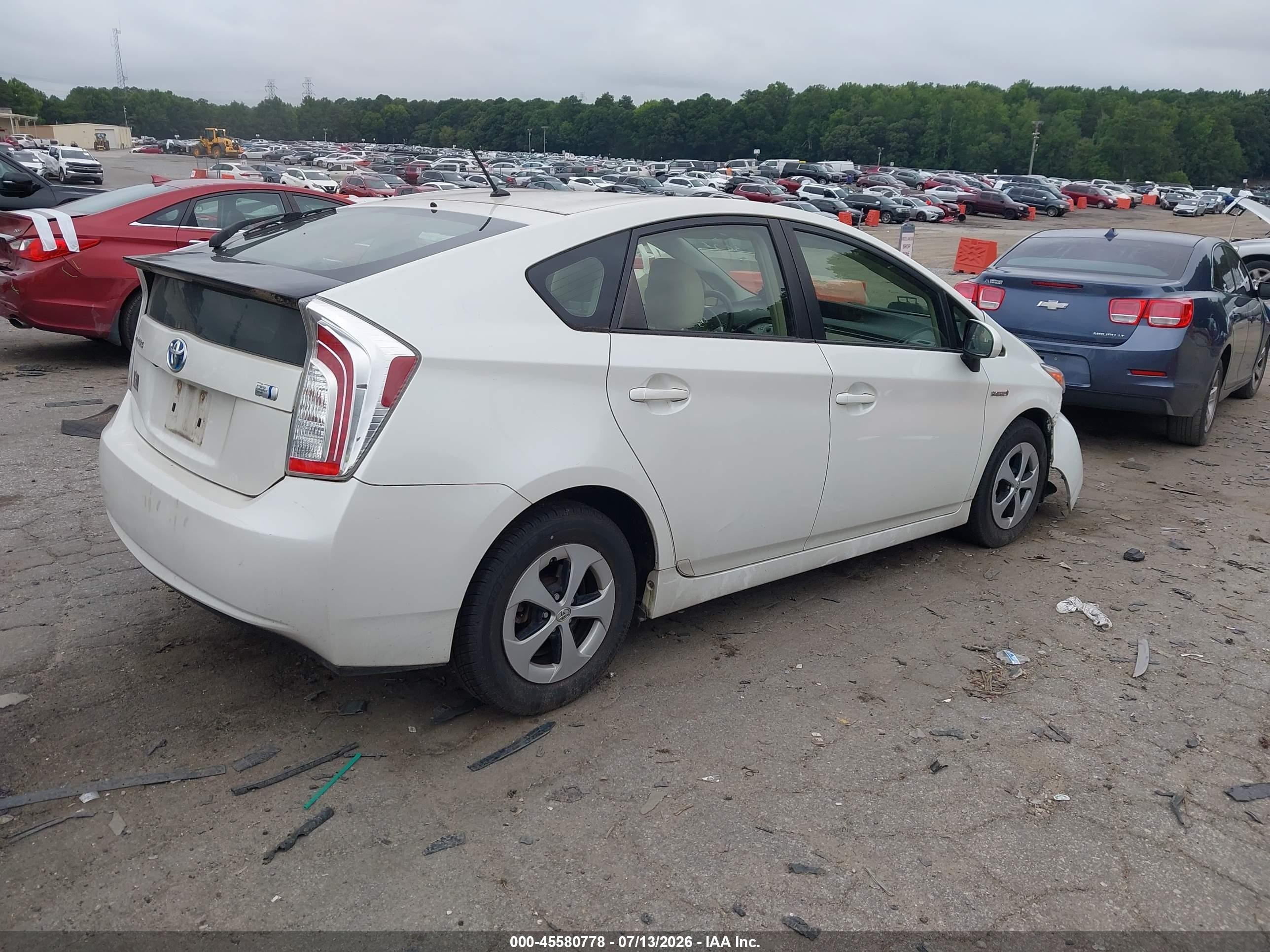 2015 Toyota Prius Two White vin: JTDKN3DU4F0467956