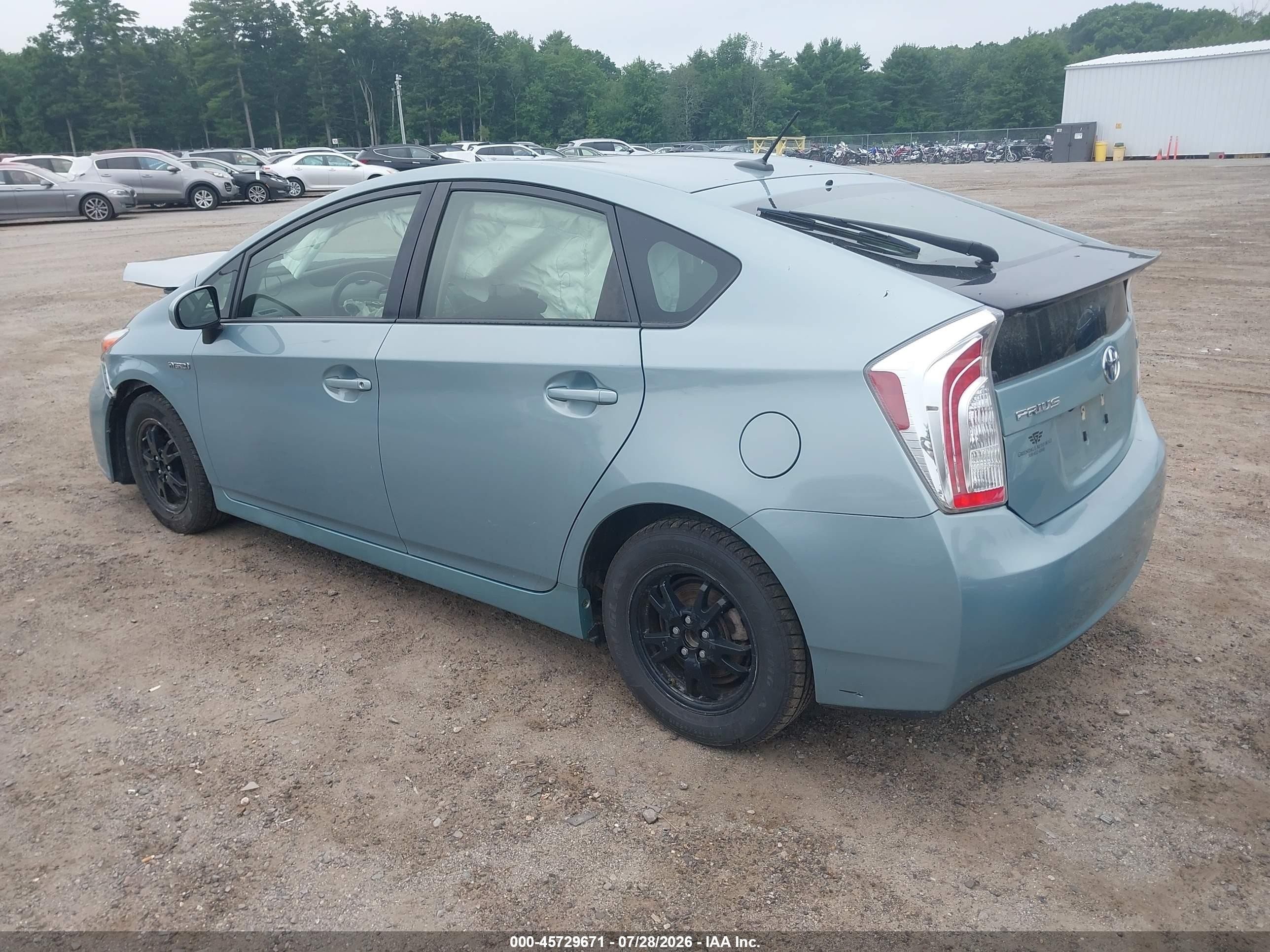 2015 Toyota Prius Three Teal vin: JTDKN3DU4F1886898