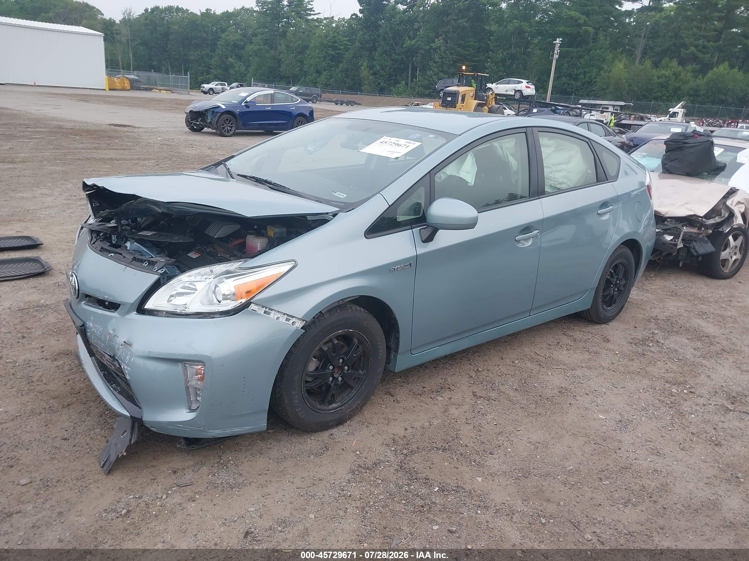 2015 Toyota Prius Three Teal vin: JTDKN3DU4F1886898