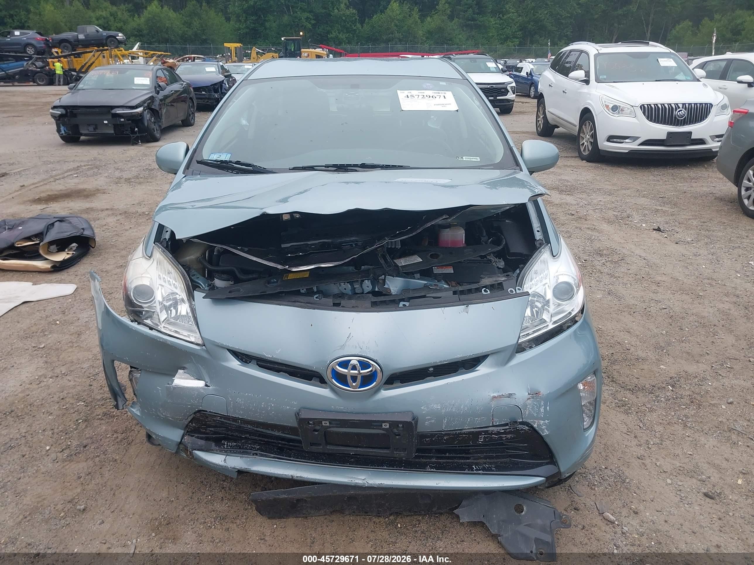 2015 Toyota Prius Three Teal vin: JTDKN3DU4F1886898